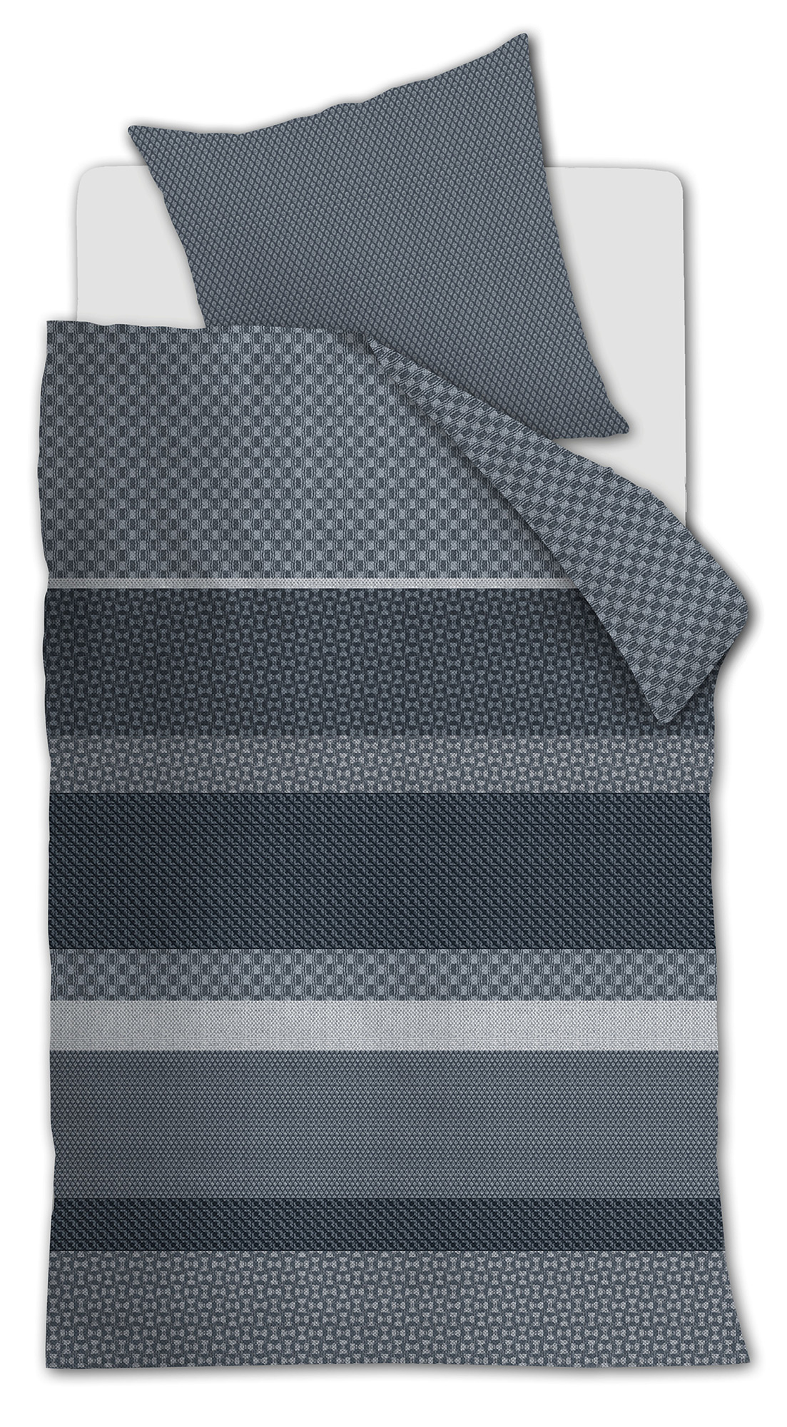 Beddinghouse Flanellbettwäsche Fera | blau