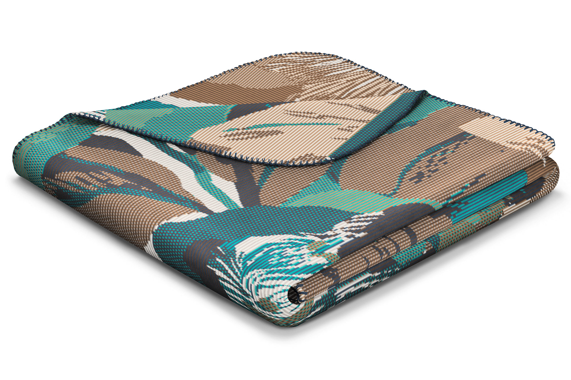 Biederlack Plaid / Decke Winter Flora