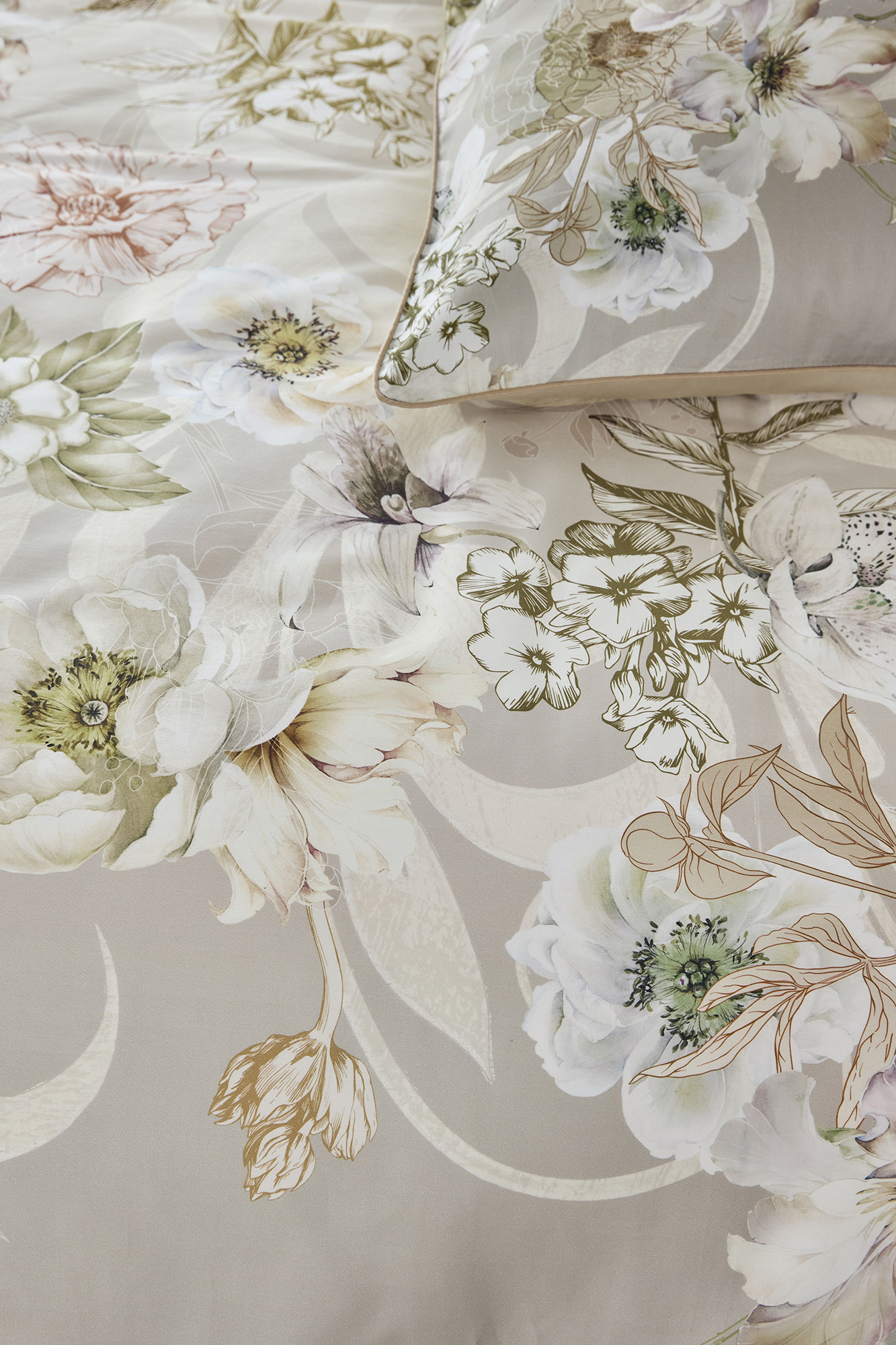 Beddinghouse Satin-Bettwäsche Existence | natur