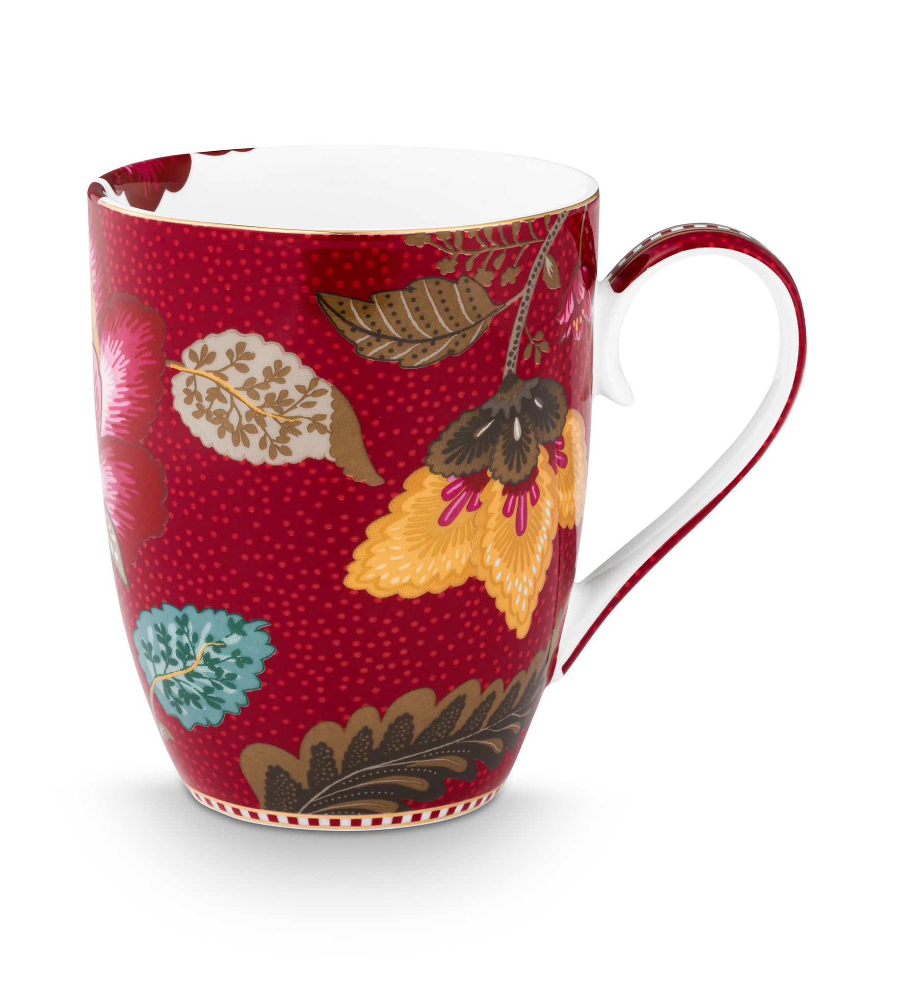 Pip Studio 3er Frühstücksset Blooming Tales | Dark Red