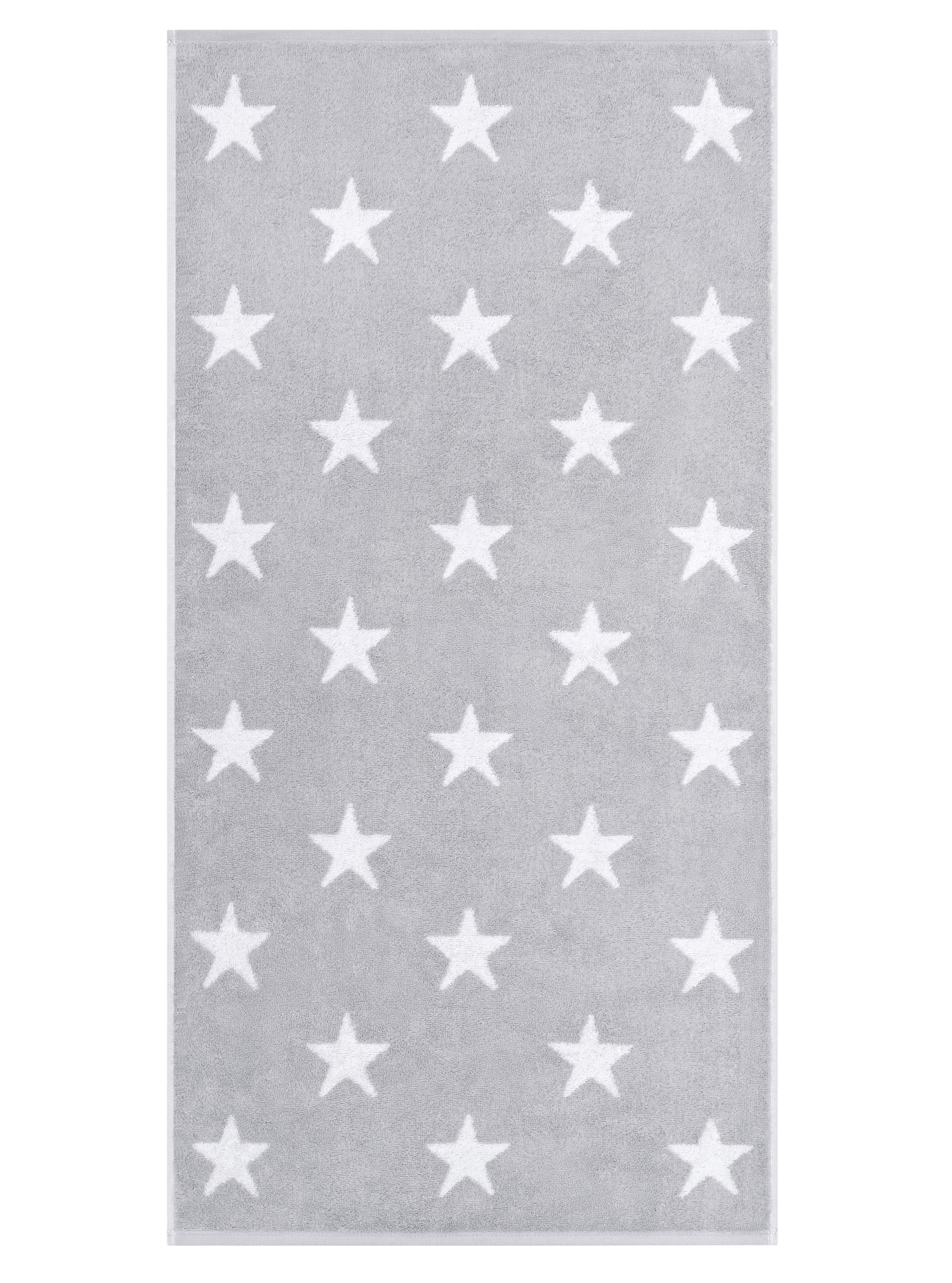 Cawö Handtuch New Stars 6260 | 76 platin/weiß