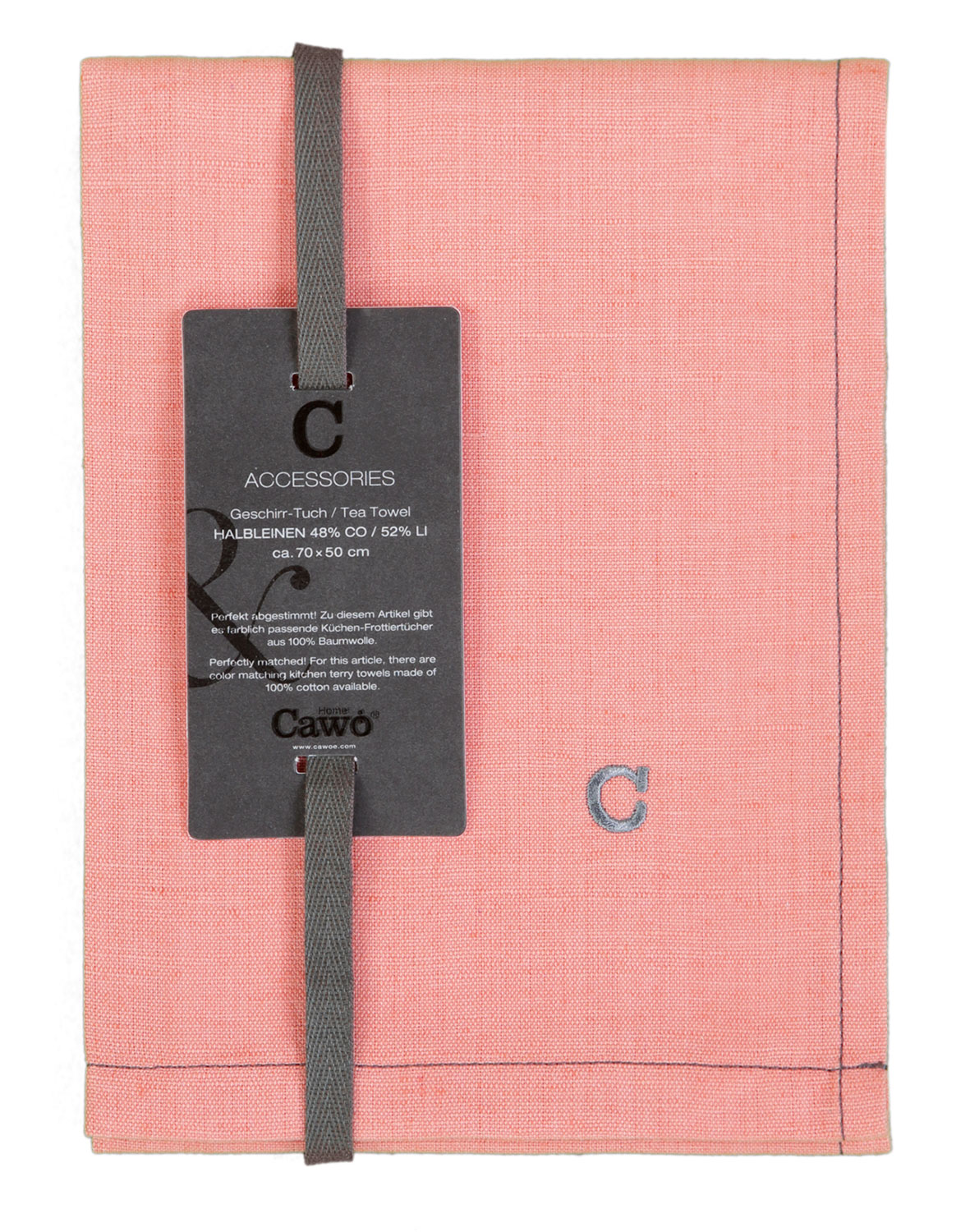 Cawö Geschirrtuch Solid 500 | 214 rouge