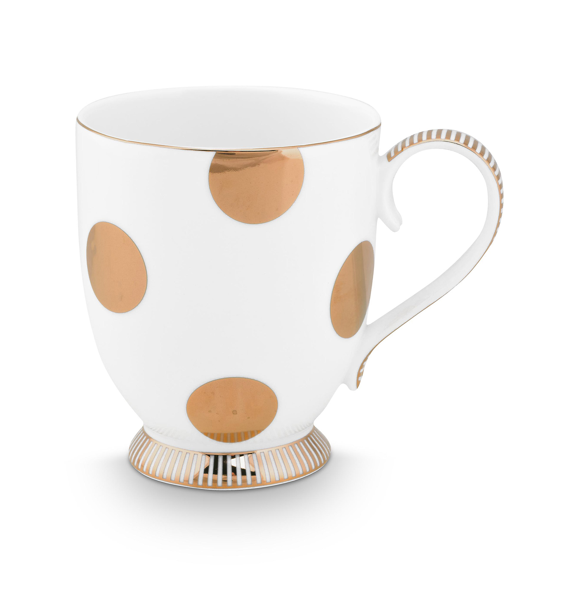 Pip Studio Tasse Gross Dot Delight | Weiss-Gold