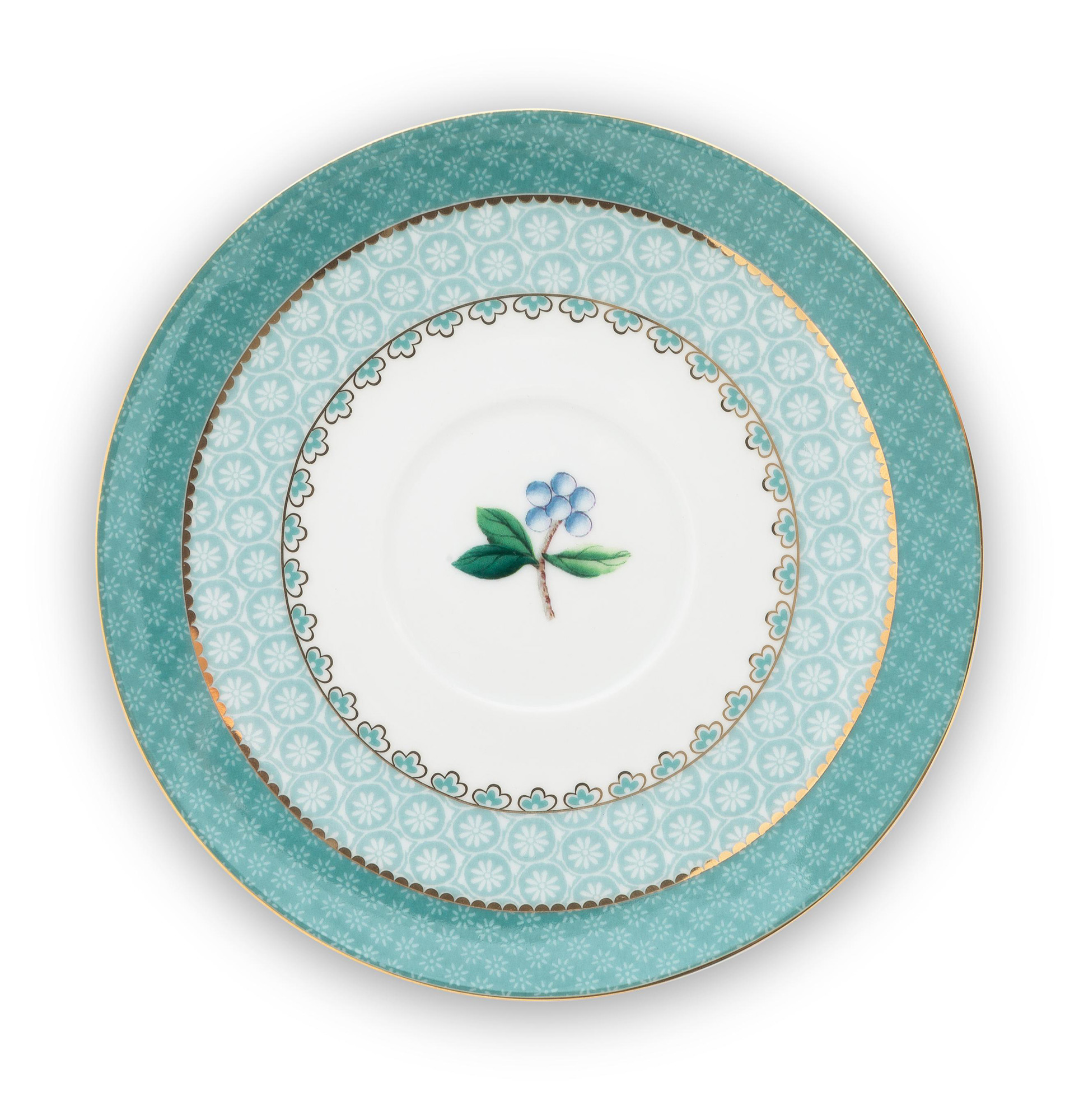 Pip Studio Tasse & Untertasse Blushing Birds |  blau