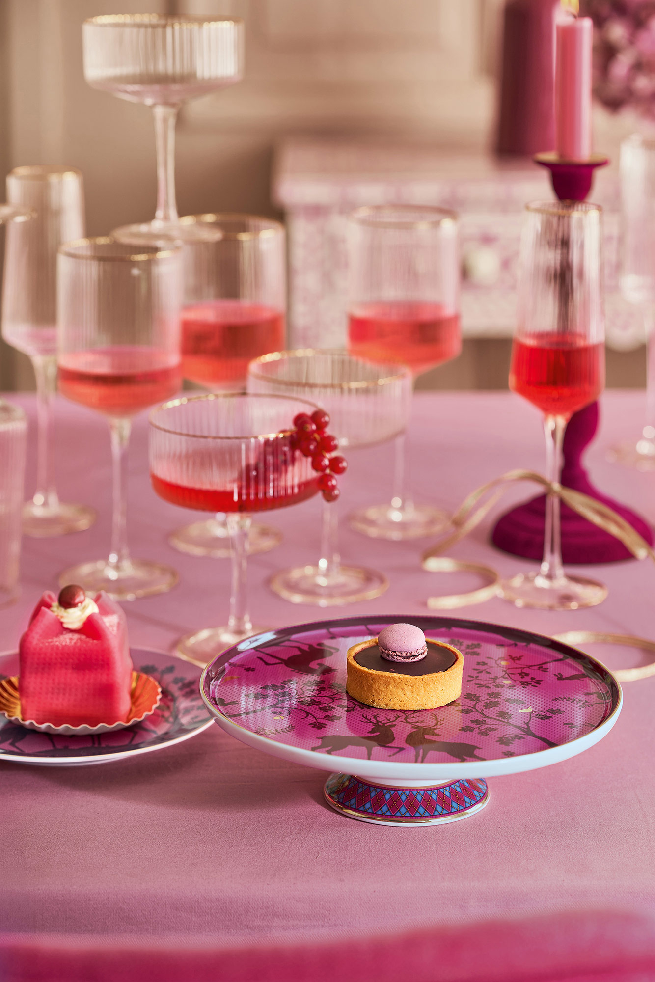 Pip Studio Kuchenplatte klein Deerest Darling | Pink