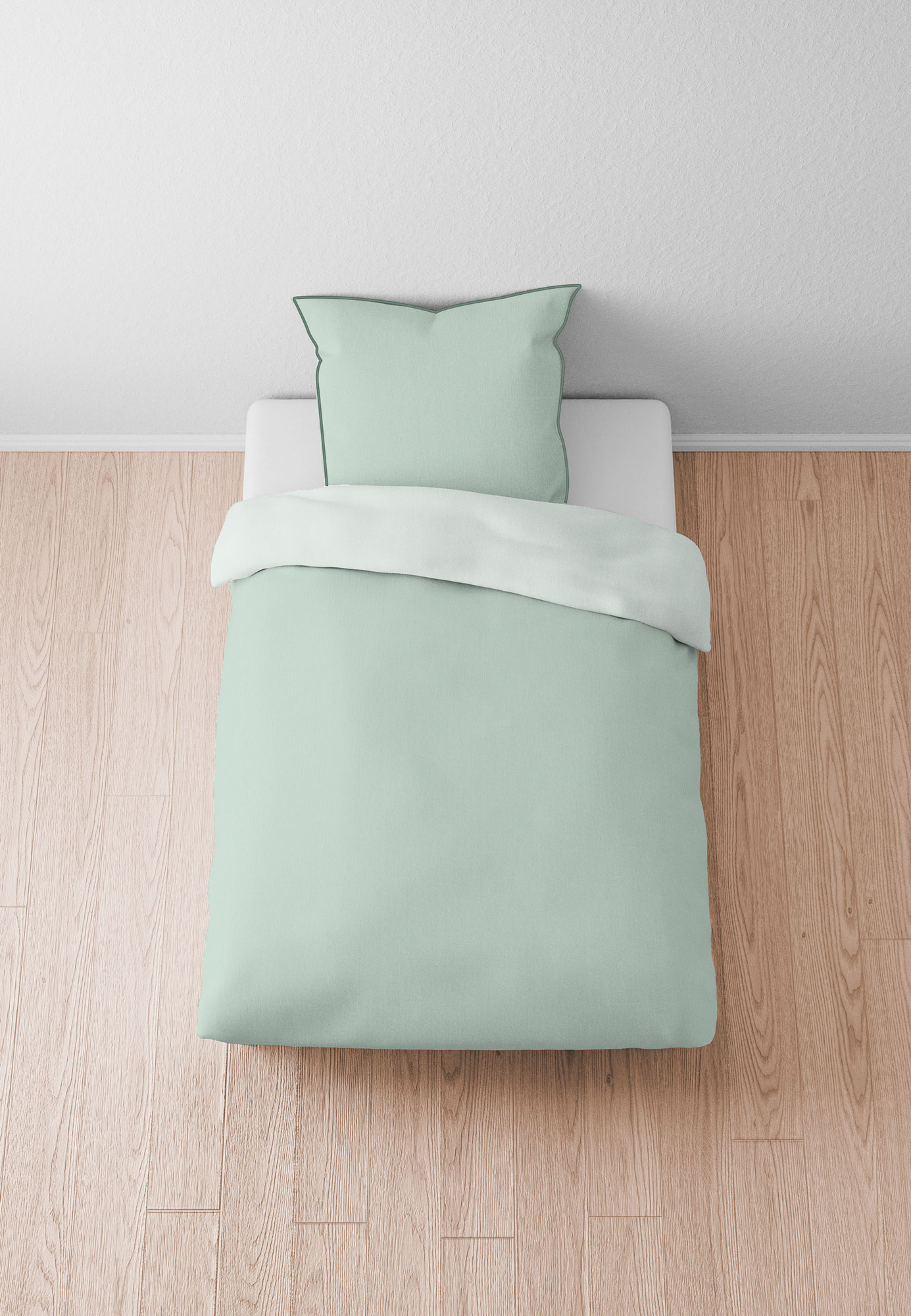 Biberna Satinbettwäsche 0615211 | 443 Salbei