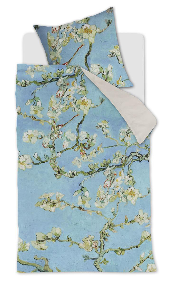 Beddinghouse Satin-Bettwäsche Almond Blossom | Blau