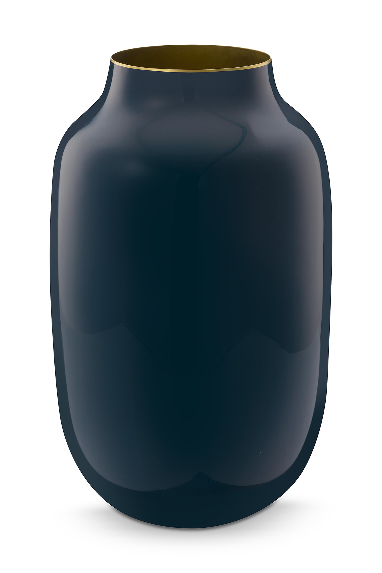 Pip Studio Metall Vase oval Home Accessories | blau