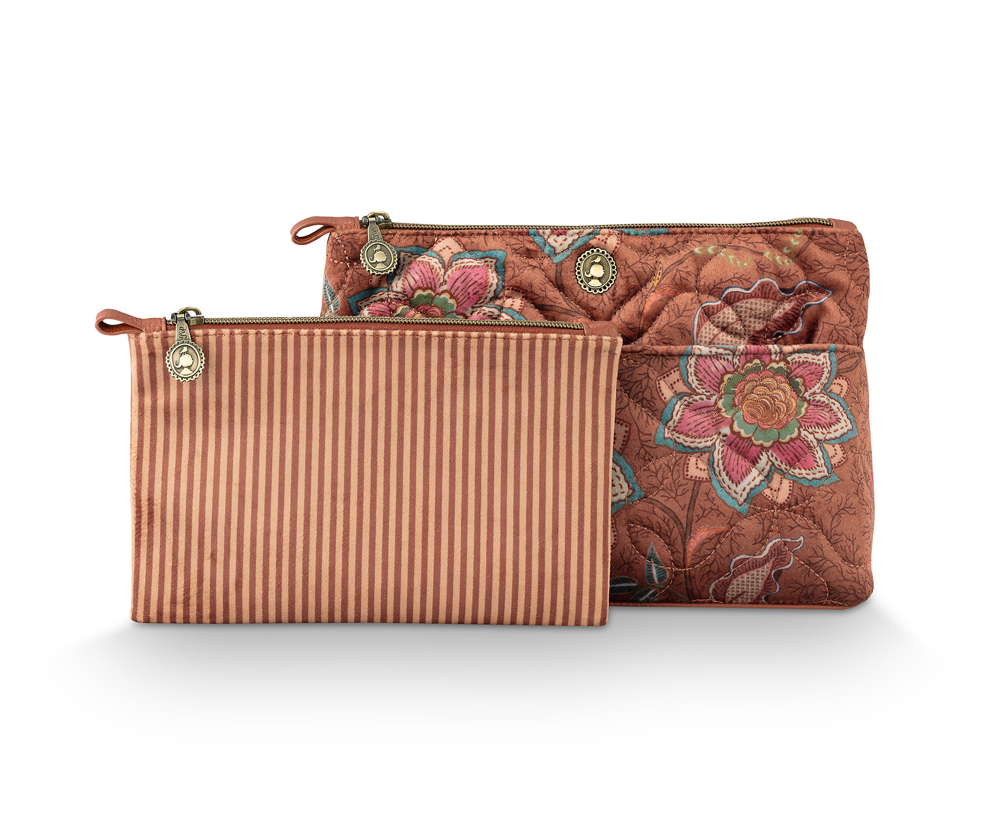Pip Studio Kosmetiktasche Mumbai Morning | braun