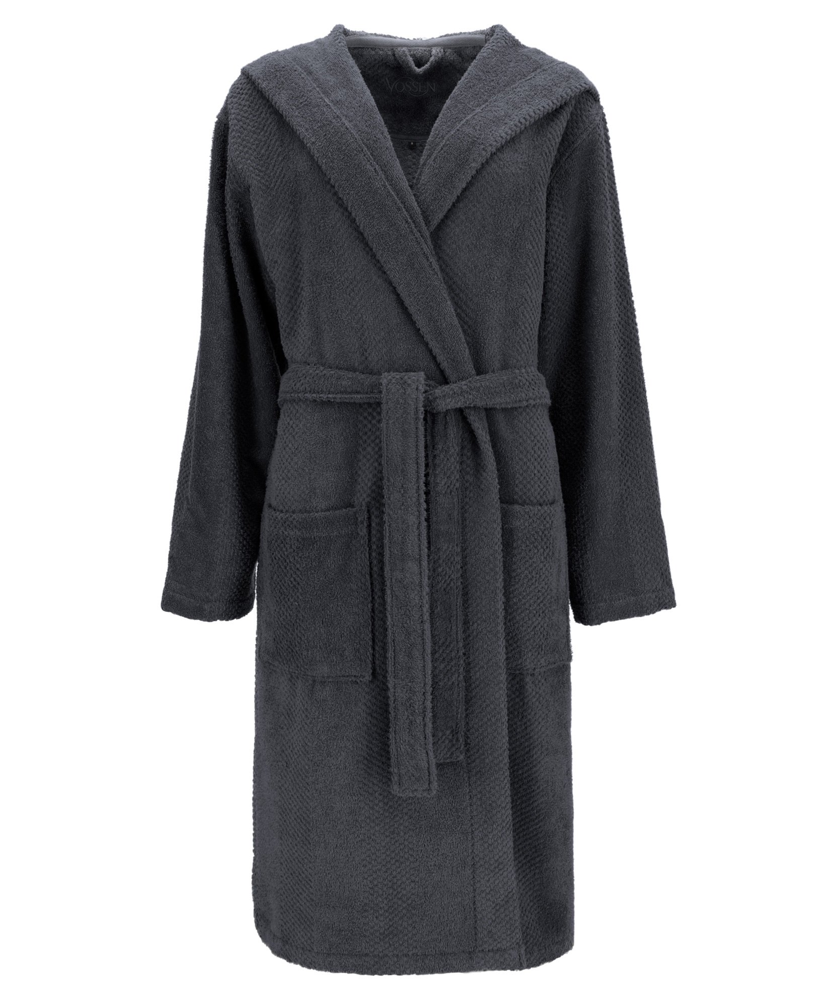 Vossen Unisex Wellness Bademantel Samu | 7660 graphit Vossen Unisex Wellness Bademantel Samu | 7660 graphit