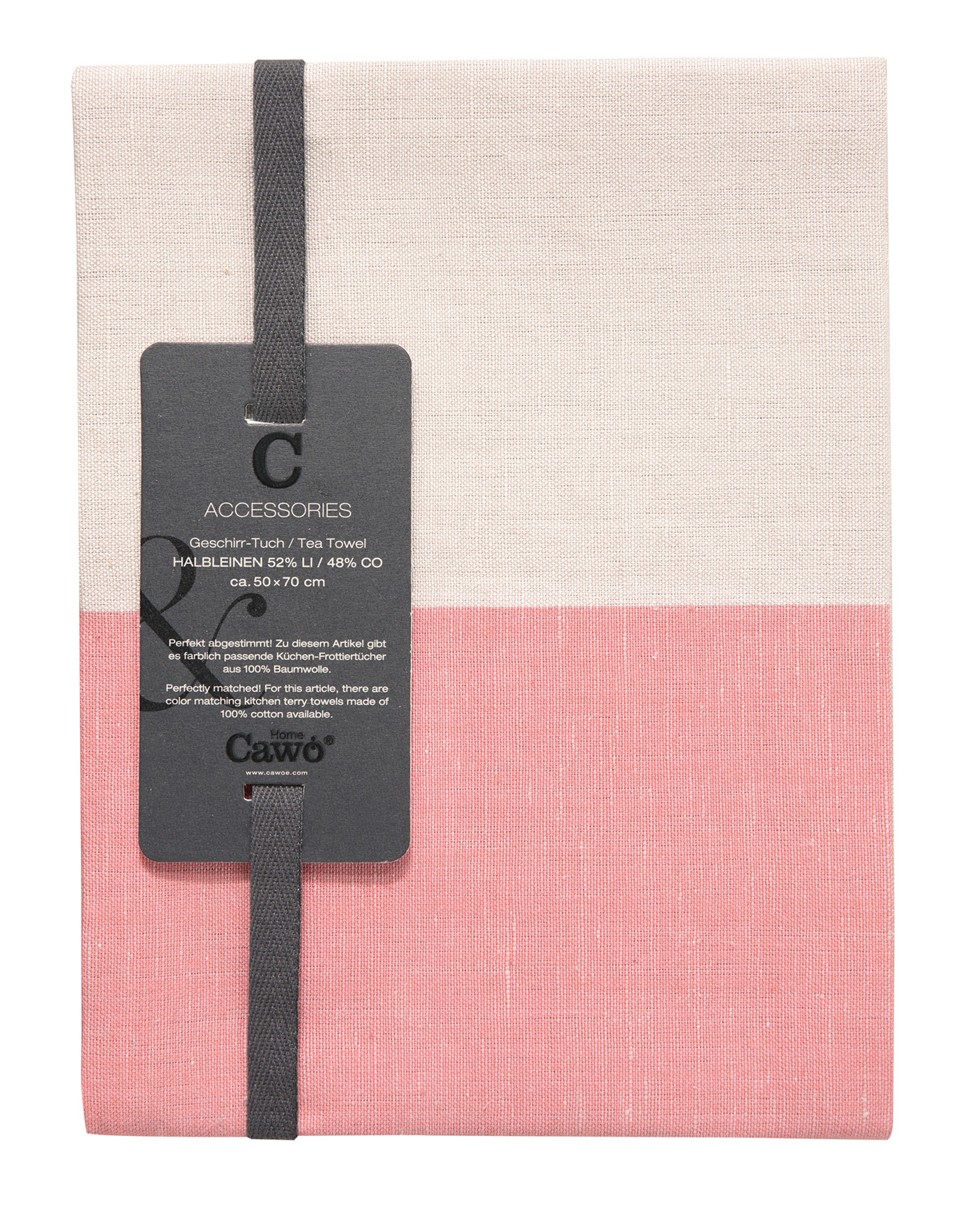 Cawö Geschirrtuch Duo Cuisine 535 | 23 sorbet/travertin