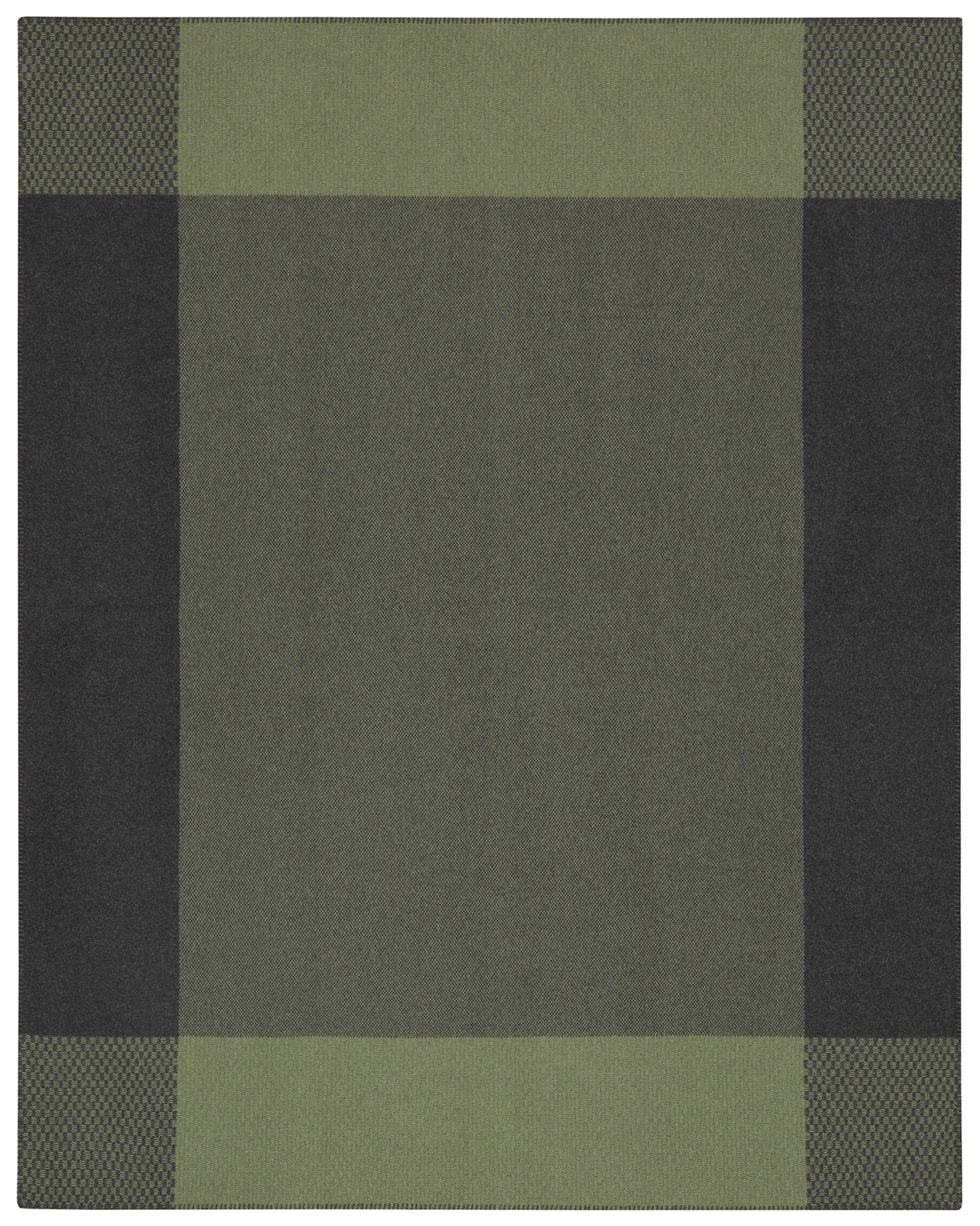 Biederlack Plaid / Decke Frame green