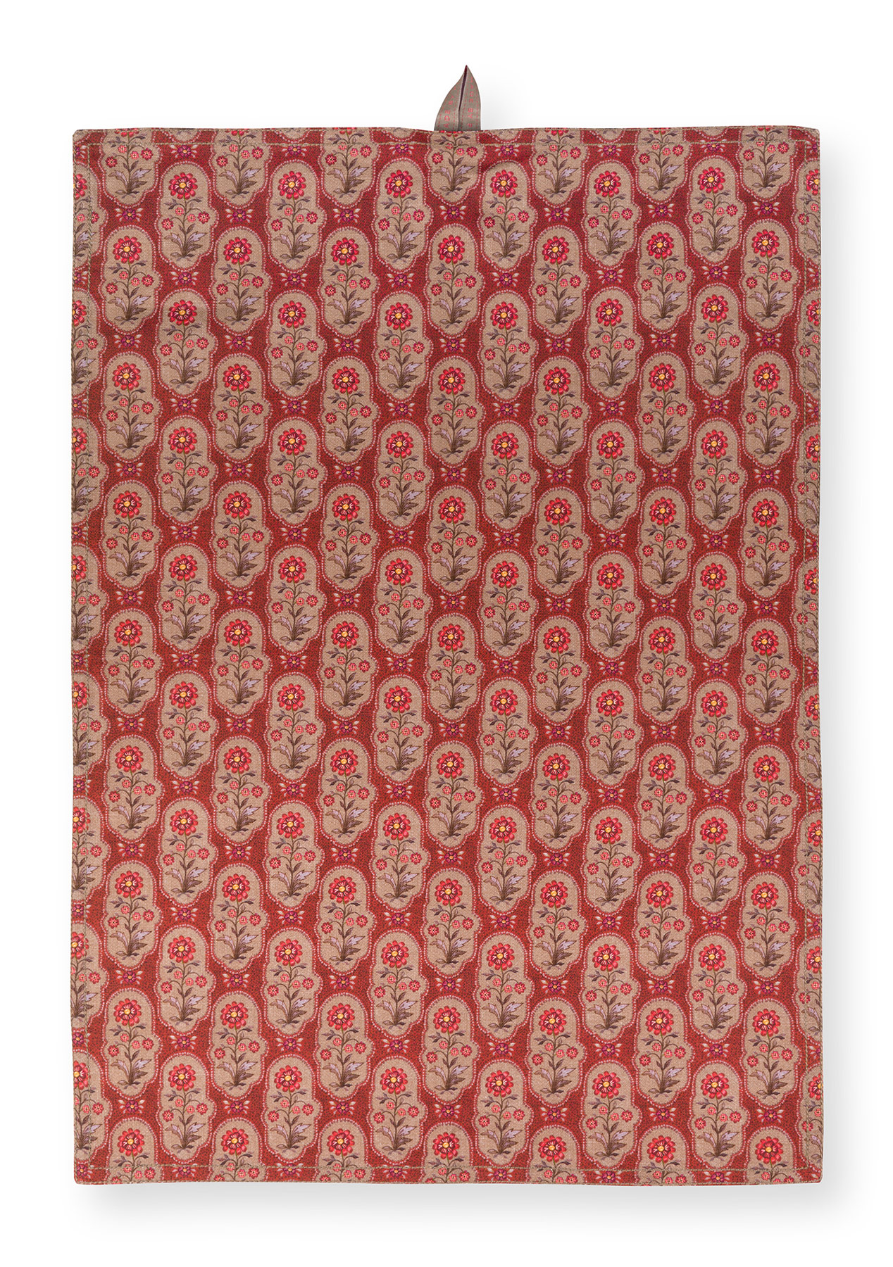 Pip Studio 2 Geschirrtücher Blooming Tales | Dark Red