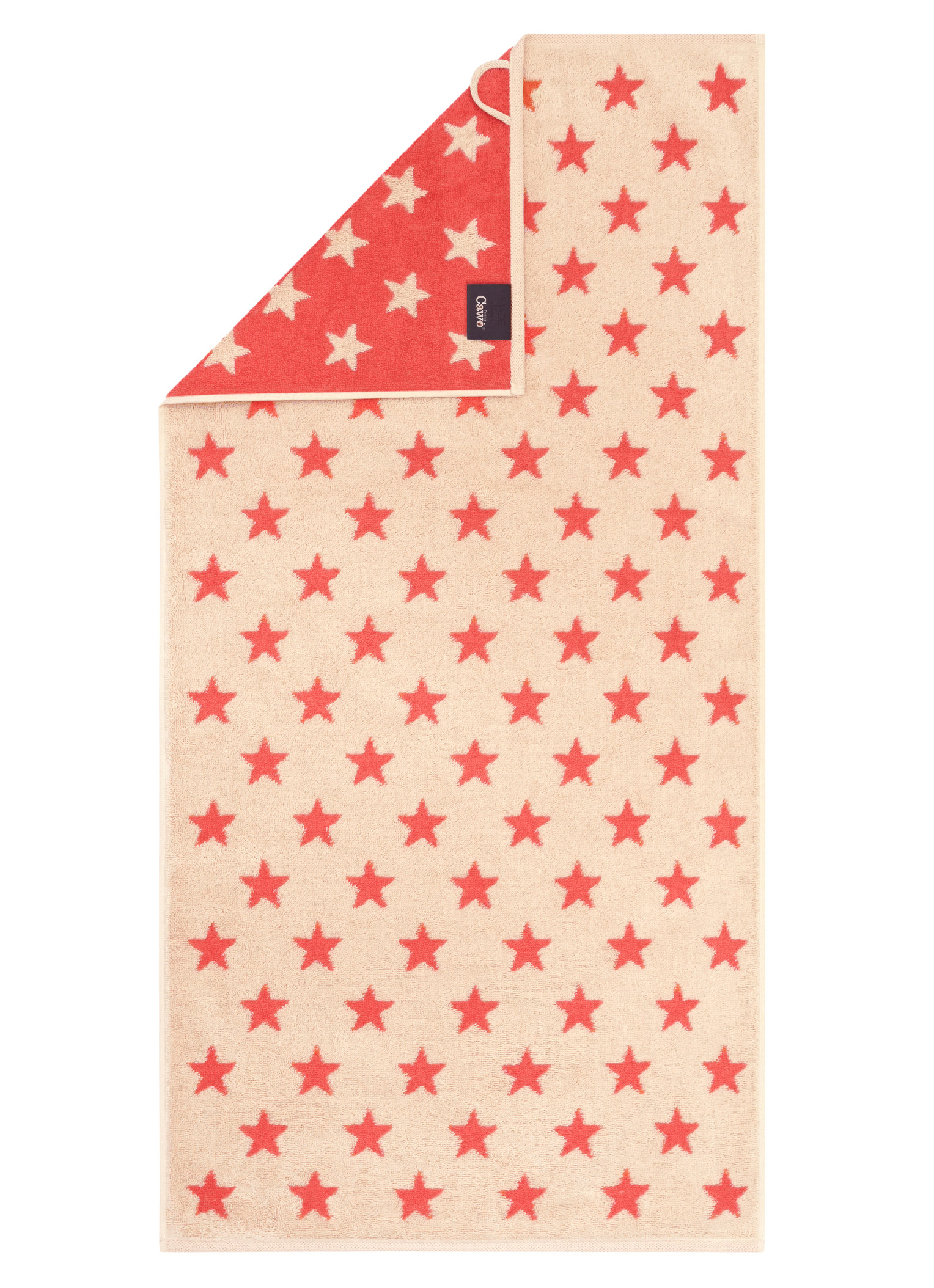 Cawö Handtuch New Stars 6261 | 32 beige/pink