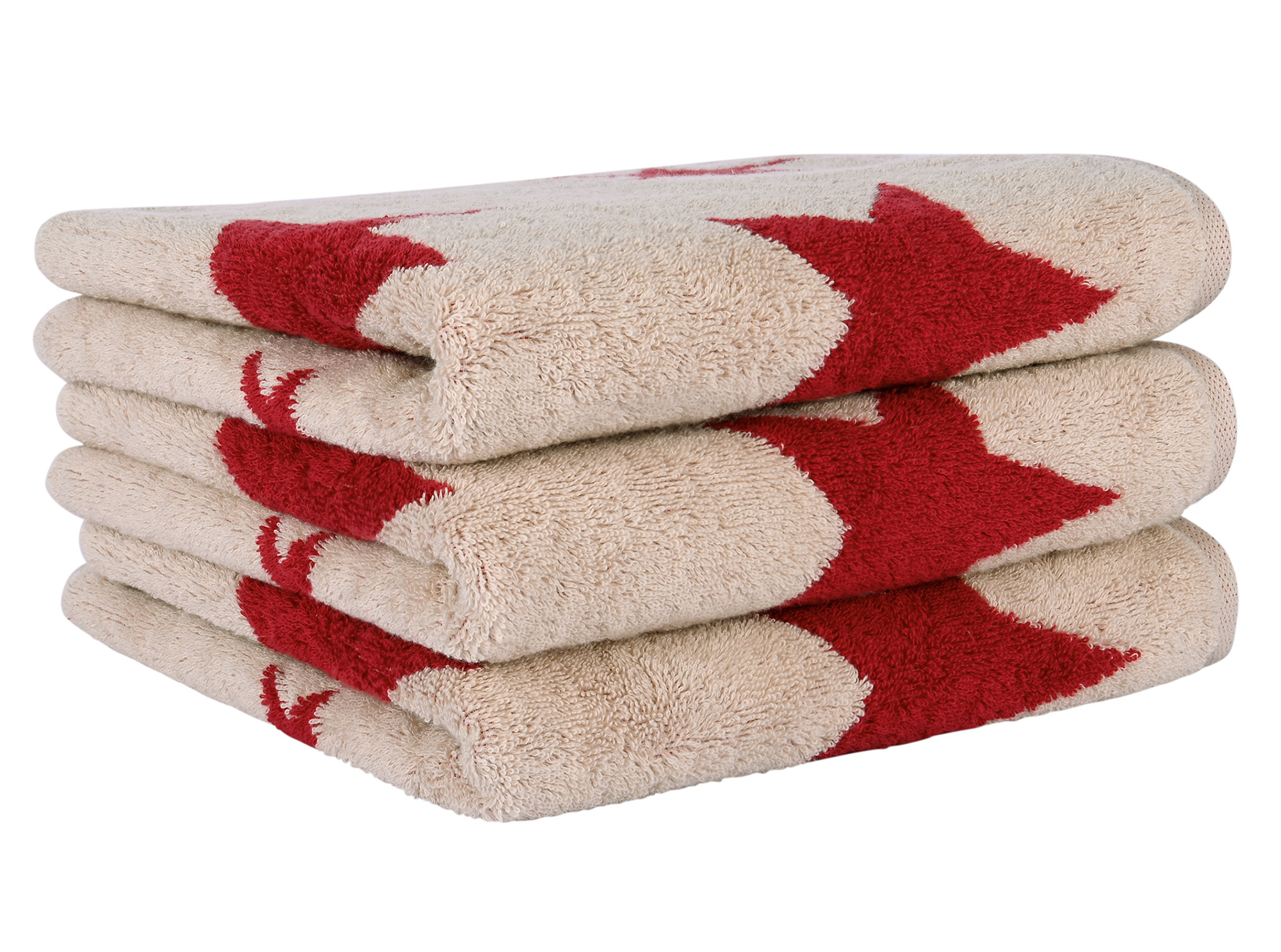 Cawö Handtuch Christmas Edition 792 | 32 natur-rot