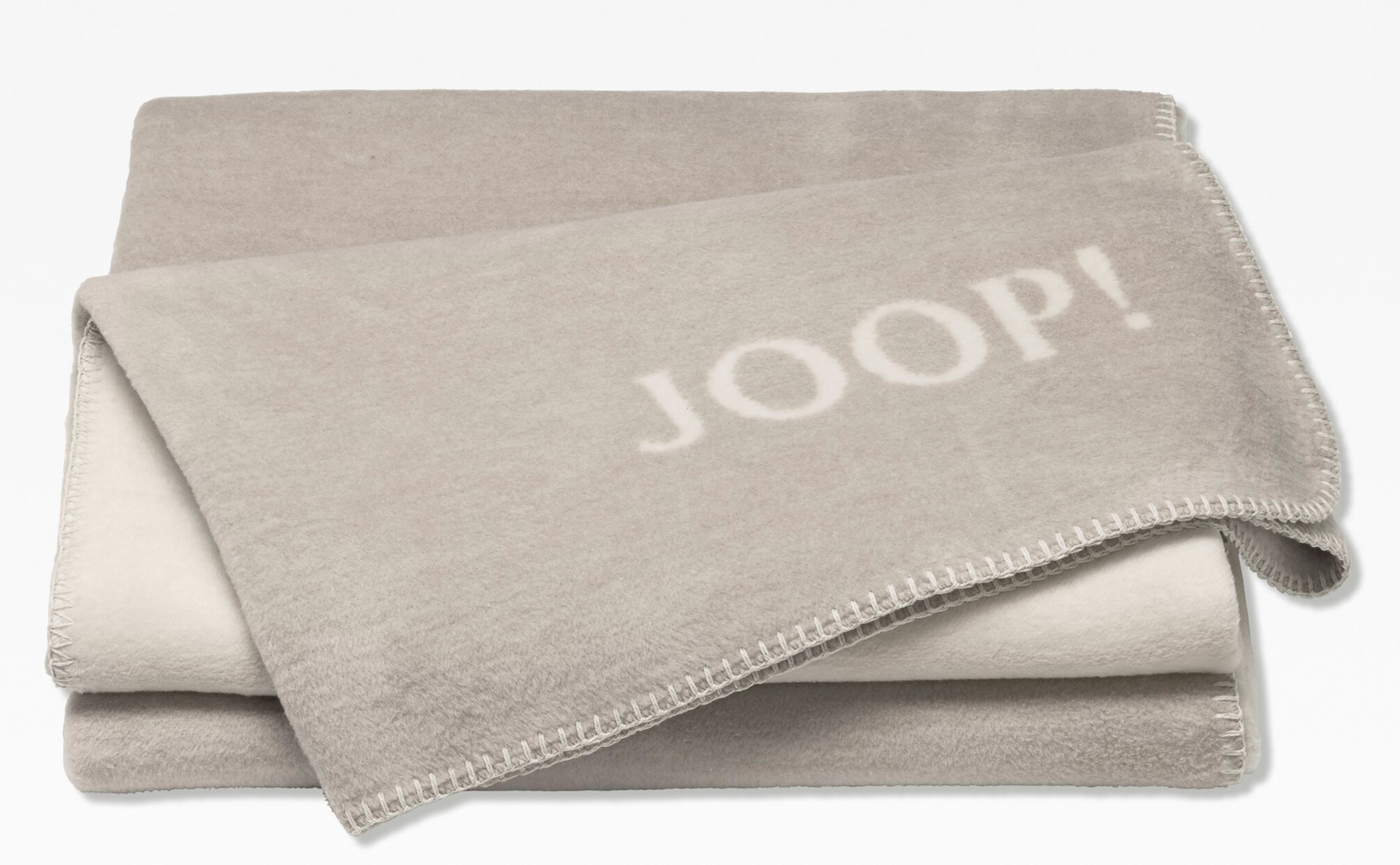 JOOP! Plaid / Wohndecke UNI-DOUBLEFACE | Sand-Pergament JOOP! Plaid / Wohndecke UNI-DOUBLEFACE | Sand-Pergament