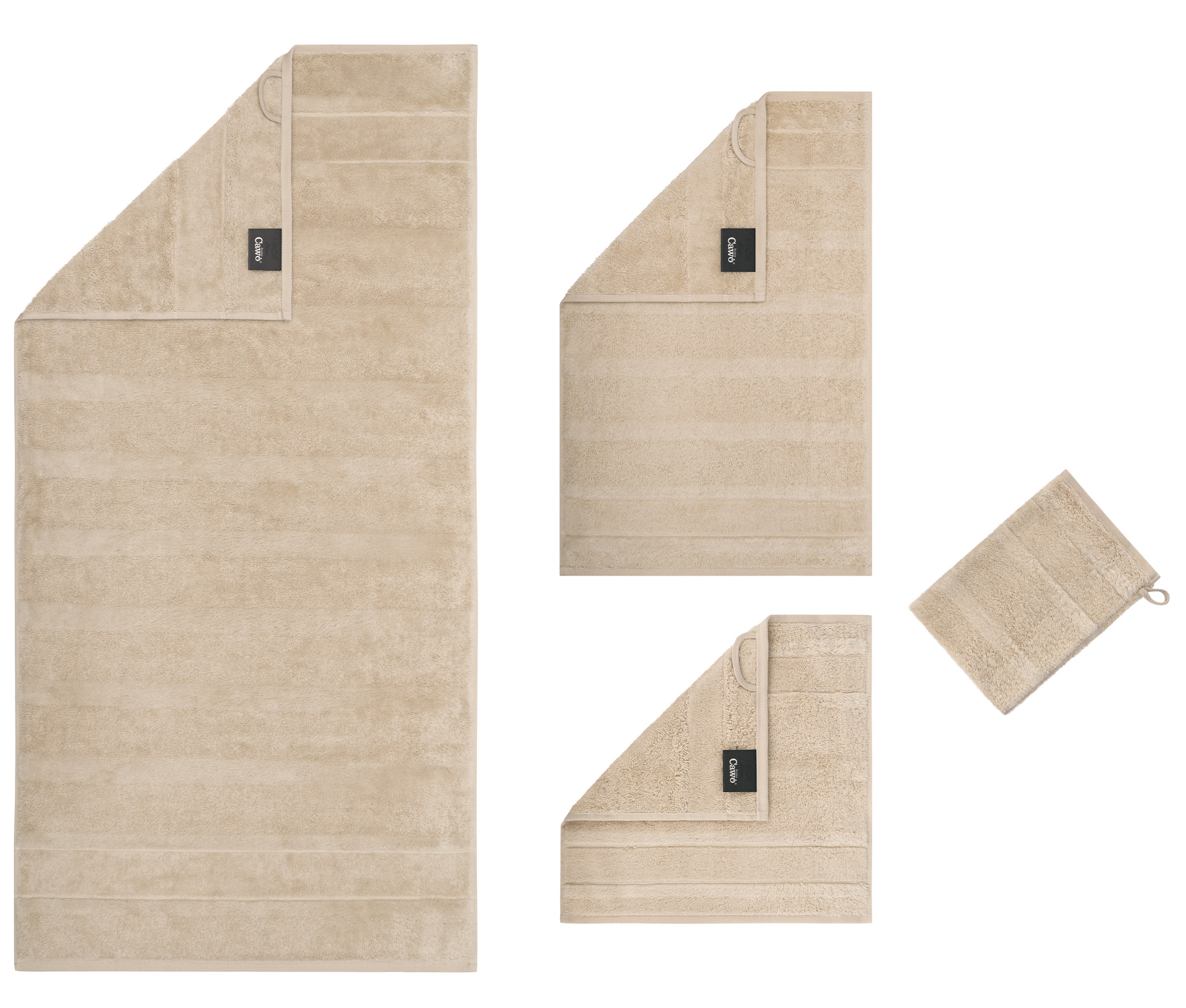 Cawö Handtuch Noblesse 1002 | 370 beige