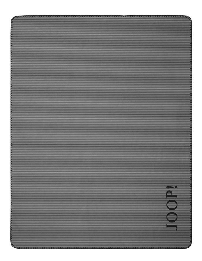 JOOP! Wohndecke Touch | Anthrazit-Schwarz