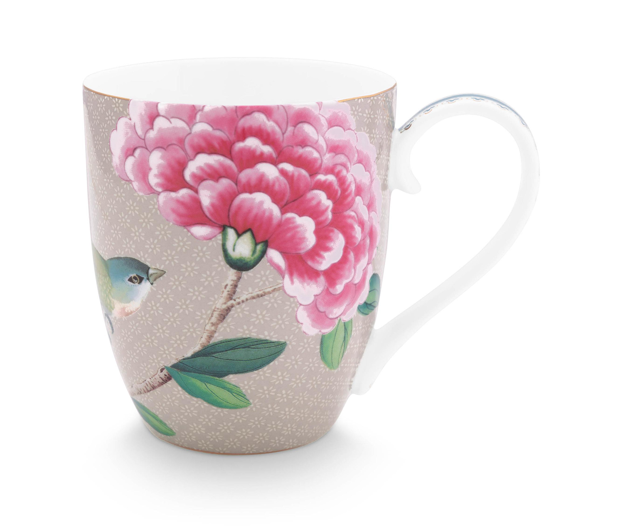 Pip Studio Tasse XL Blushing Birds | Khaki