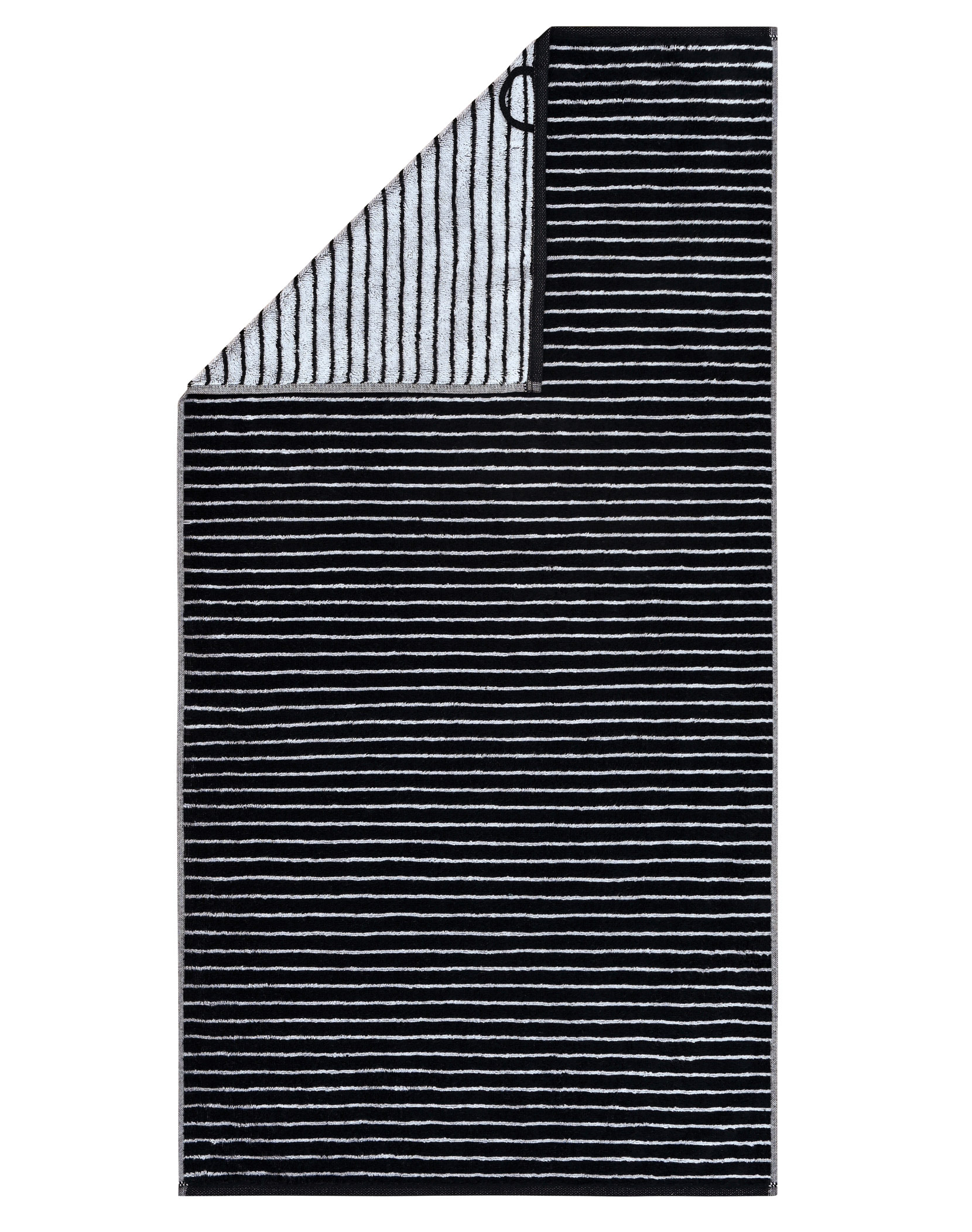 Cawö Handtuch Black&White 6281 | 96 schwarz/weiß