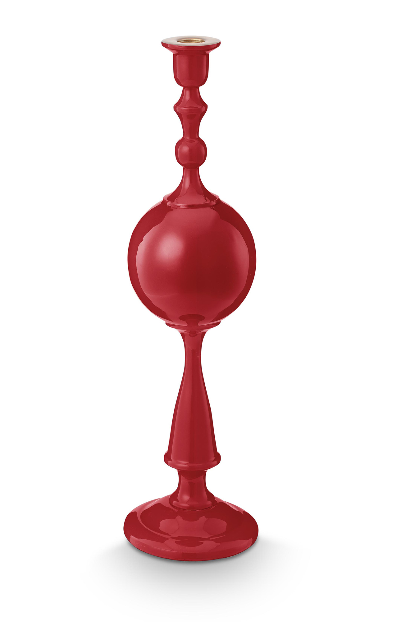 Pip Studio Kerzenhalter Metall Love Birds | dunkelrot