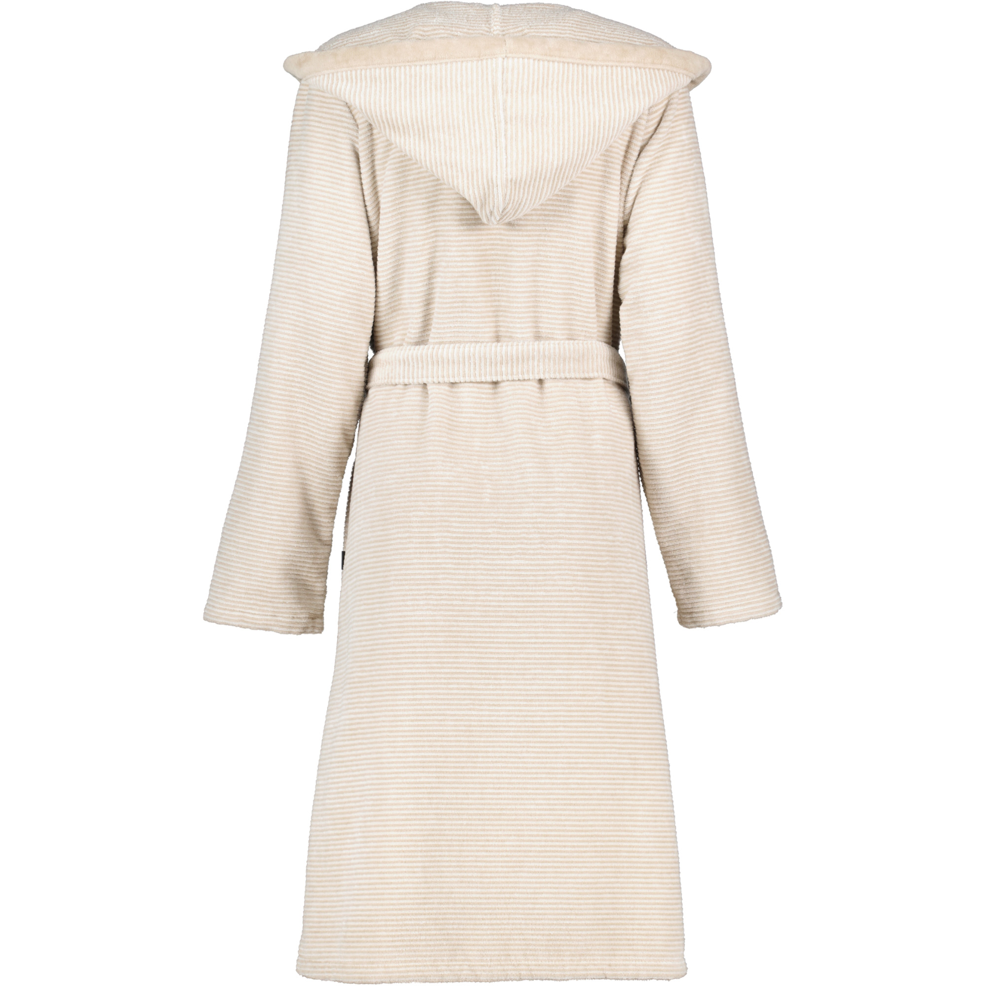 Cawö Damen Kapuze-Bademantel 6425 | 33 natur