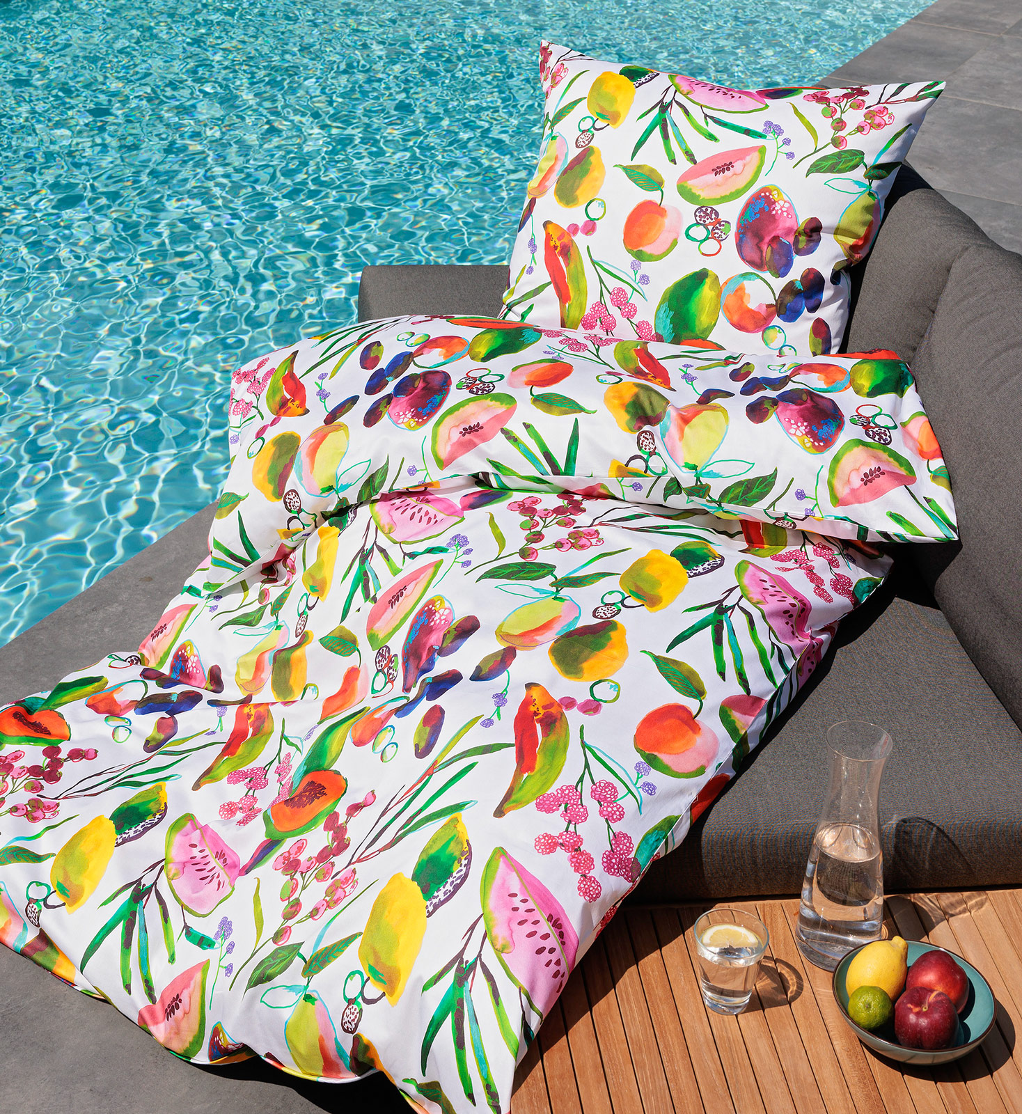 Janine Mako Satin Bettwäsche modern art S | 09 multicolor