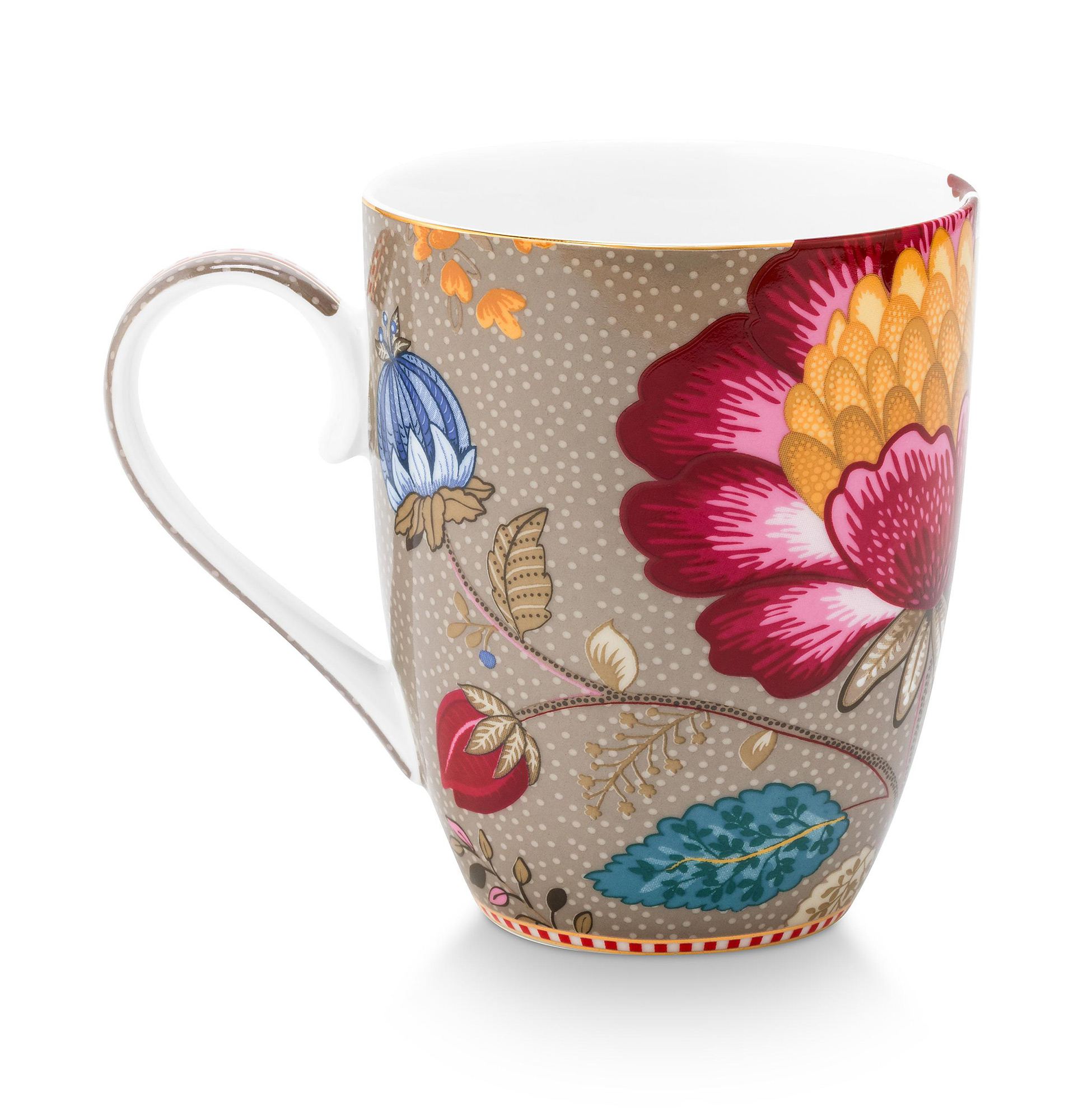 Pip Studio 3er Frühstückset Blooming Tales | Fantasy Khaki