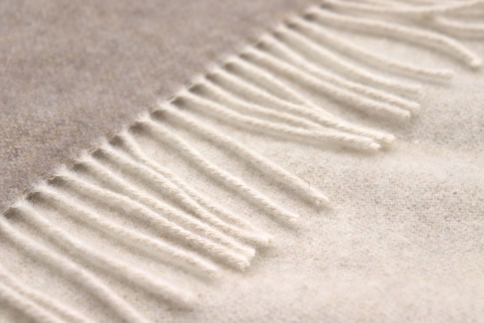 Biederlack Plaid / Decke natur-sand