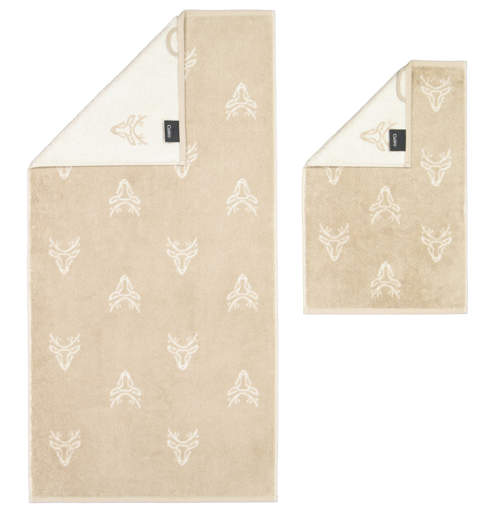 Cawö Handtuch Alpenchic Edition Allover 6229 | 33 Natur