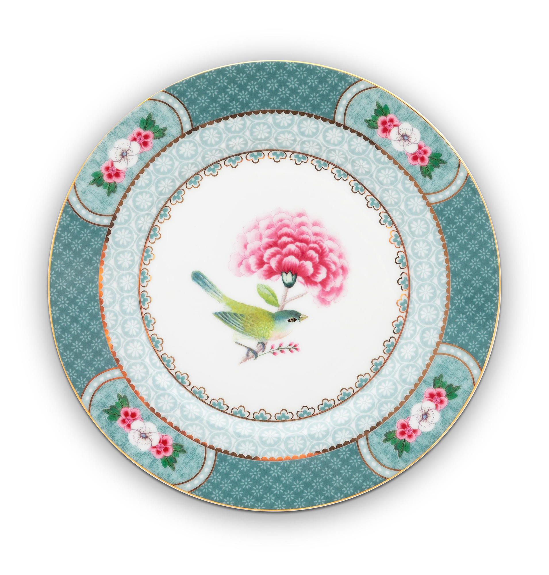 Pip Studio Gebäckteller Blushing Birds |  blau