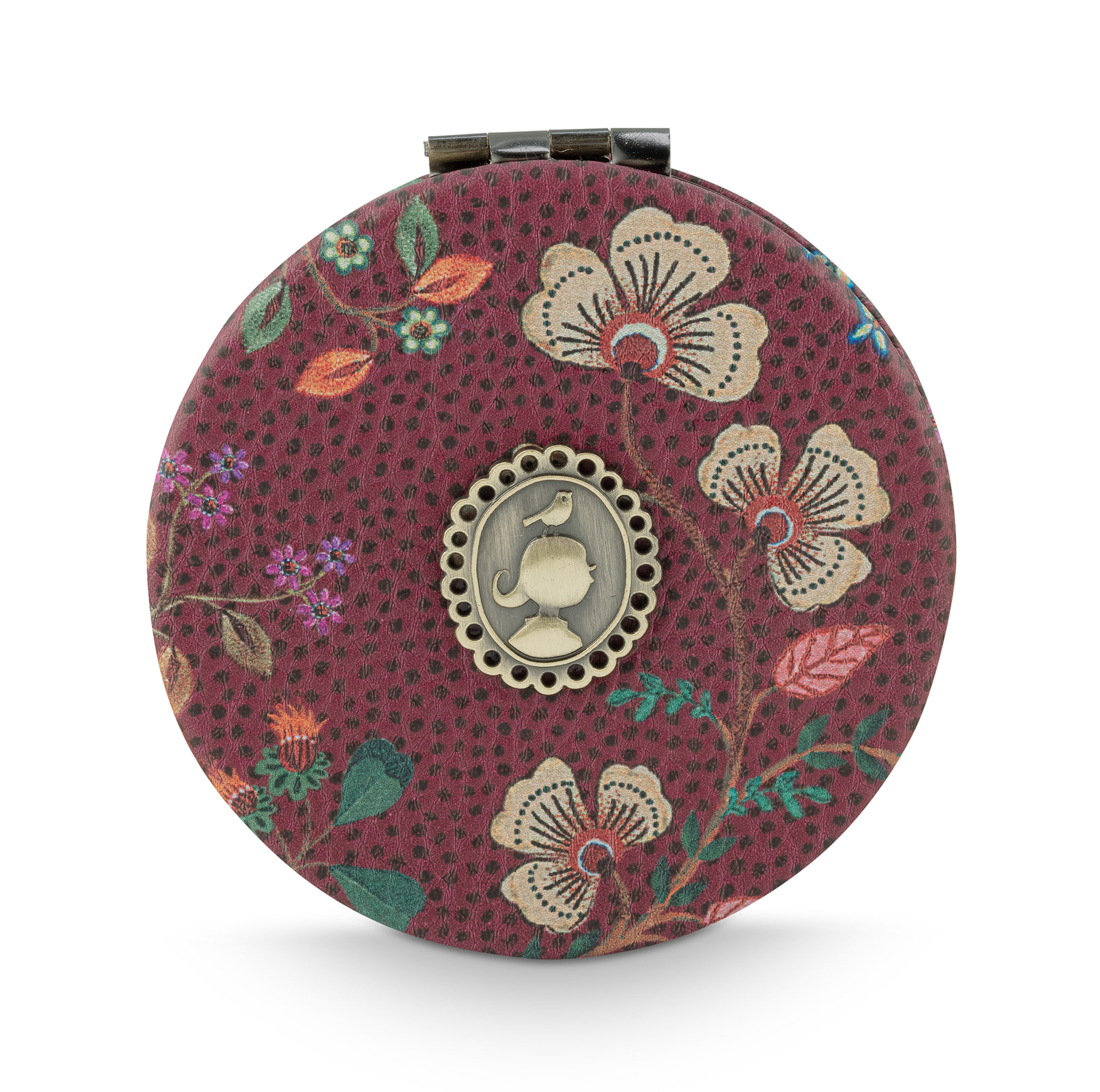 Pip Studio Taschenspiegel Flora Bangelore | dark pink