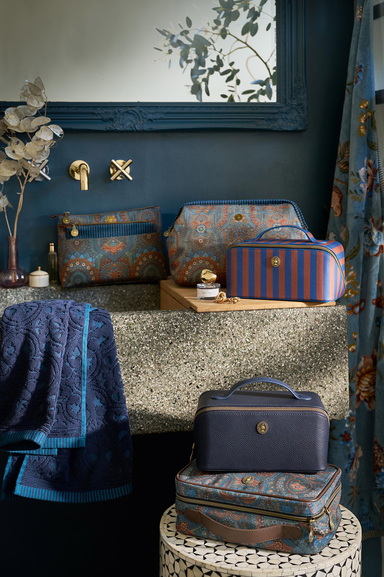 Pip Studio Kosmetiktasche Jabali | blau