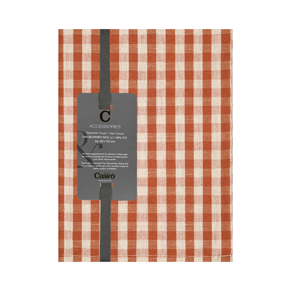 Cawö Geschirrtuch Linen Classics 538 | 30 kupfer