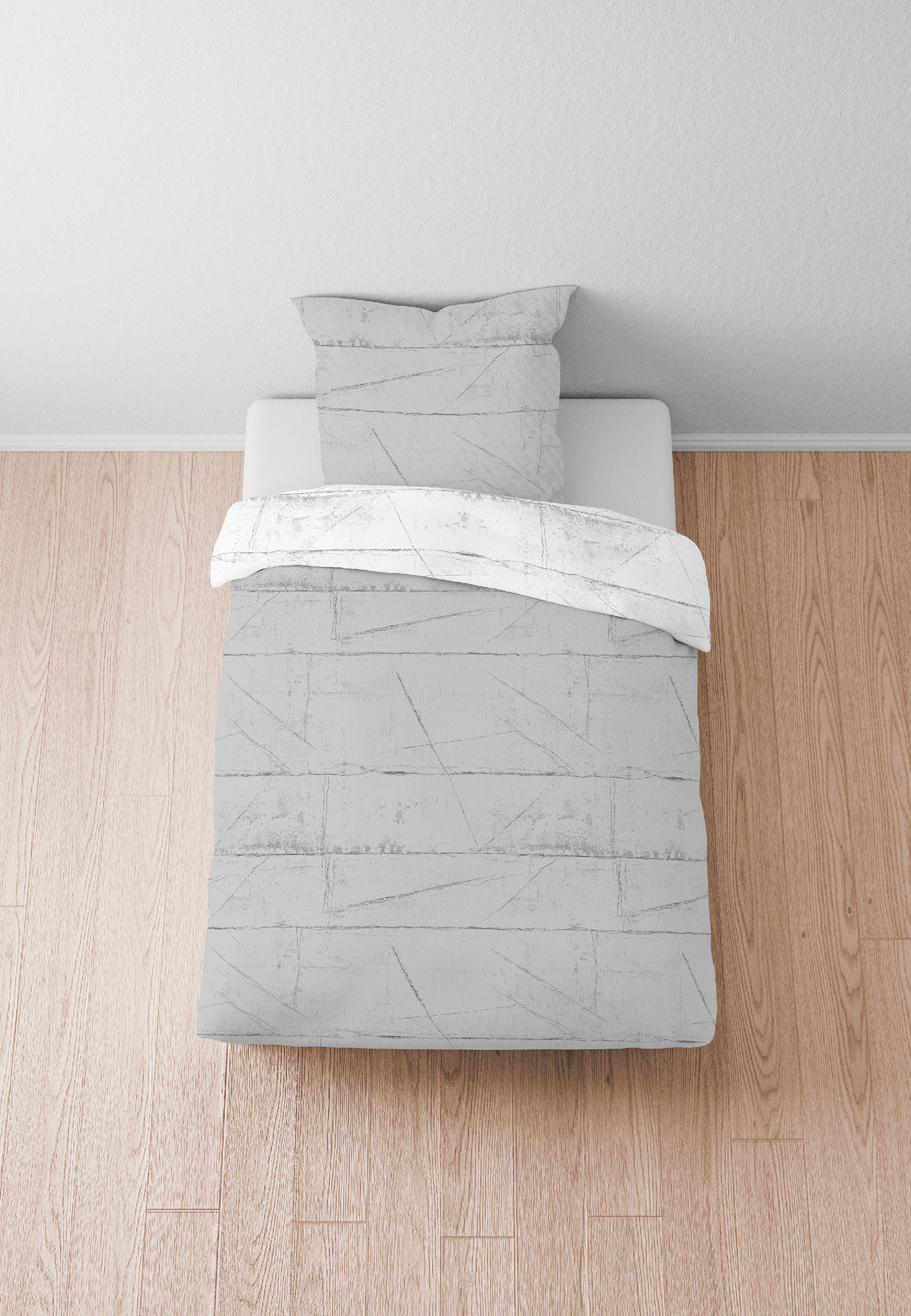 Biberna Satin-Bettwäsche 0614509 | 017 Sturmgrau