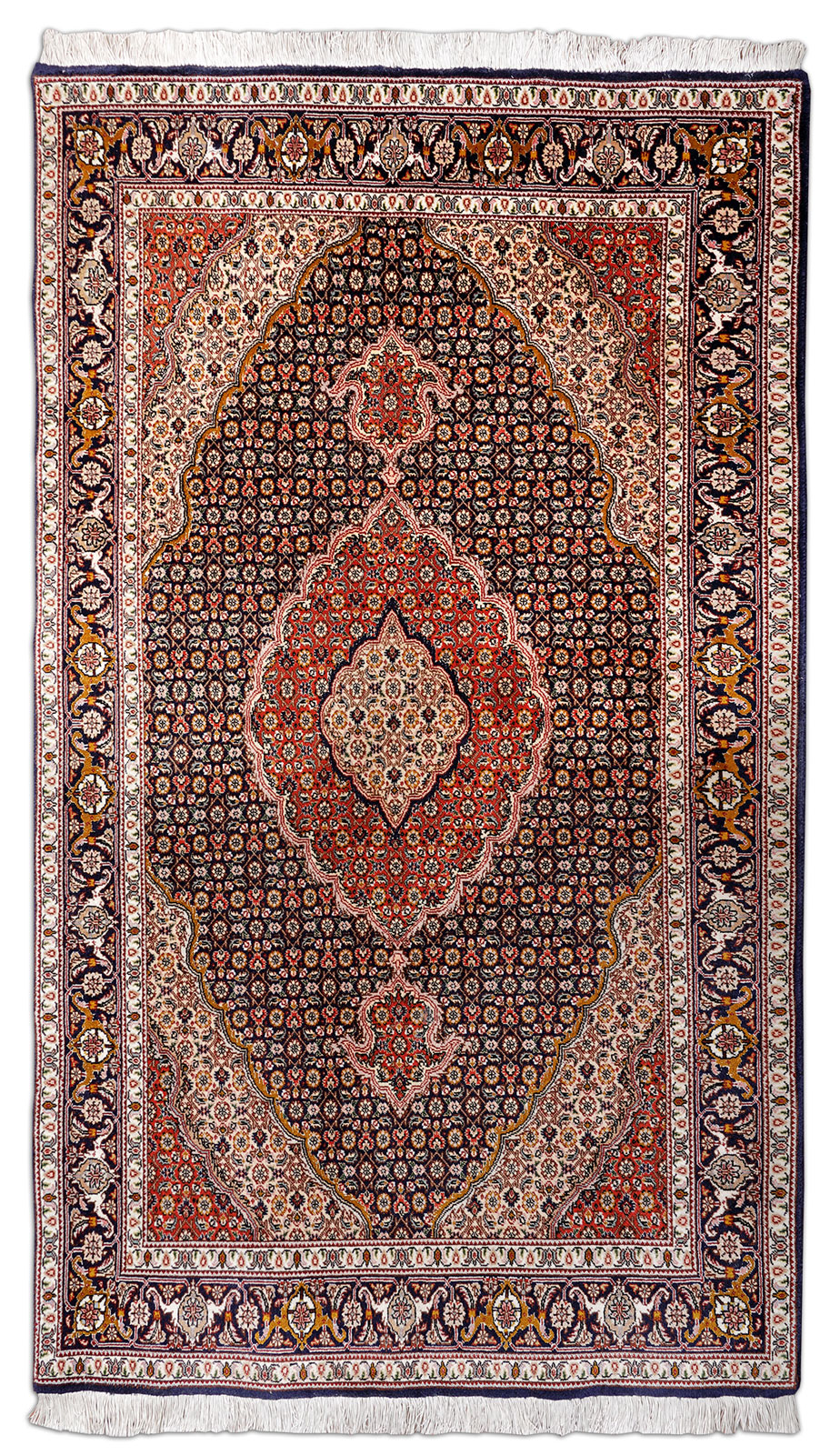 Täbriz Mahi Perserteppich neu 50 Radj | Mahi-Muster 101 x 157 cm