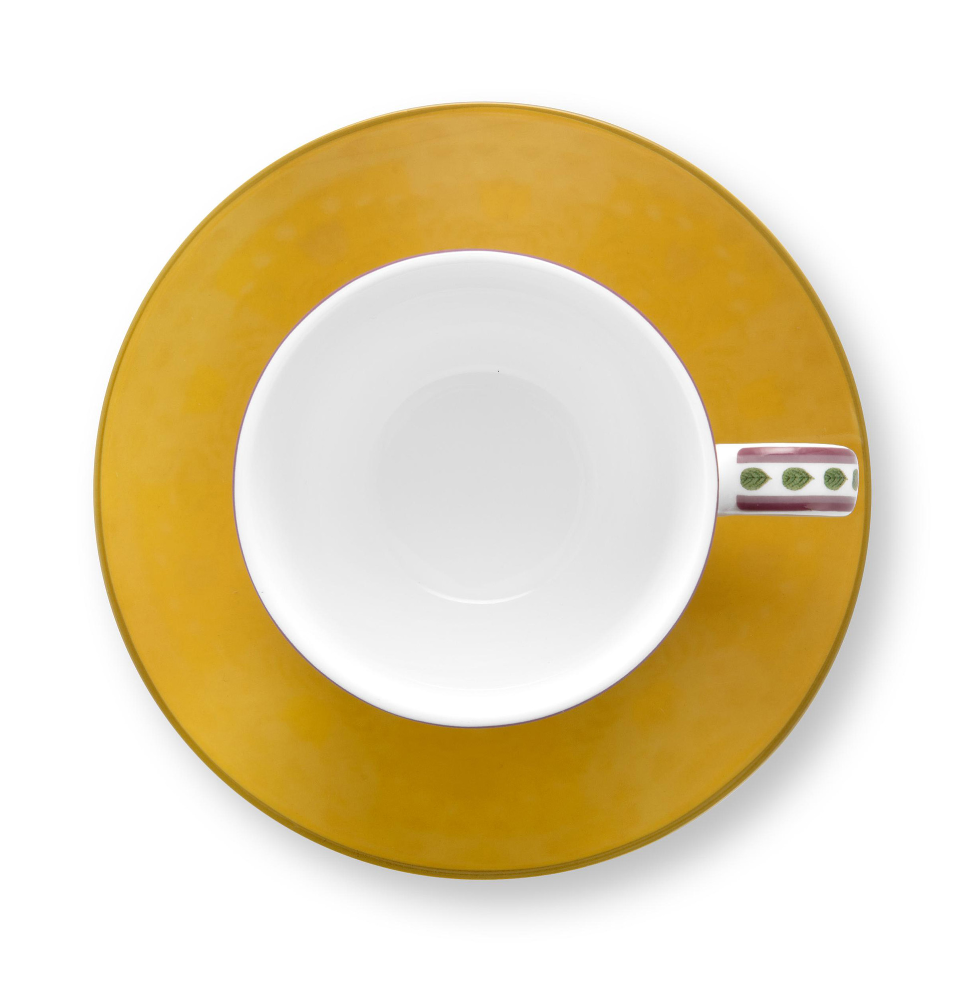 Pip Studio 2er Set Espresso Tasse & Untertasse Lily & Lotus