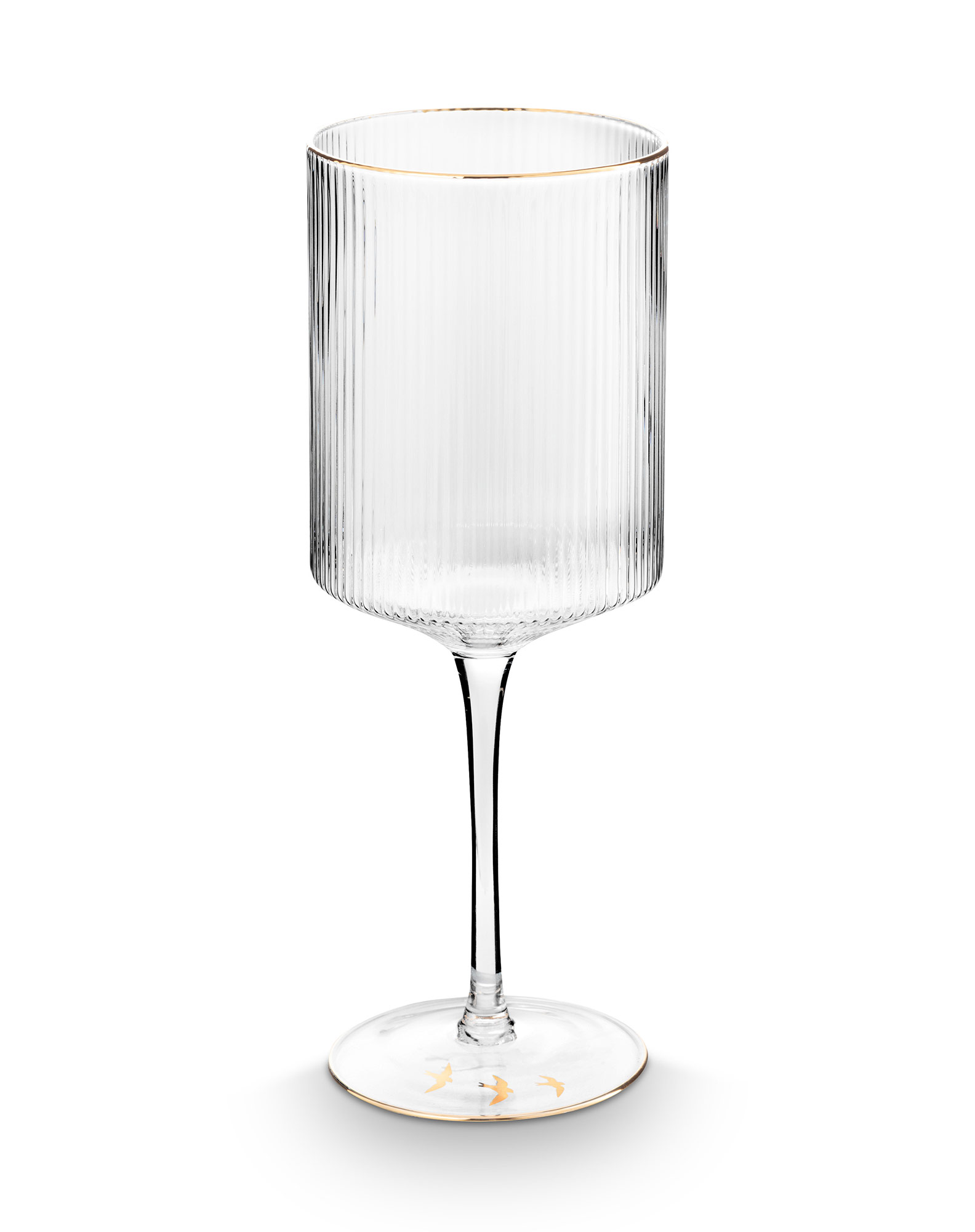 Pip Studio Weinglas Ribbed | Gold