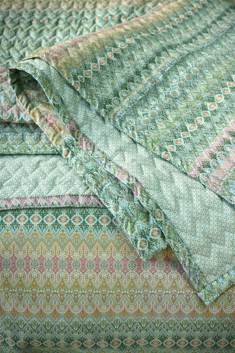 Pip Studio Tagesdecke Quilt Ashanti | grün
