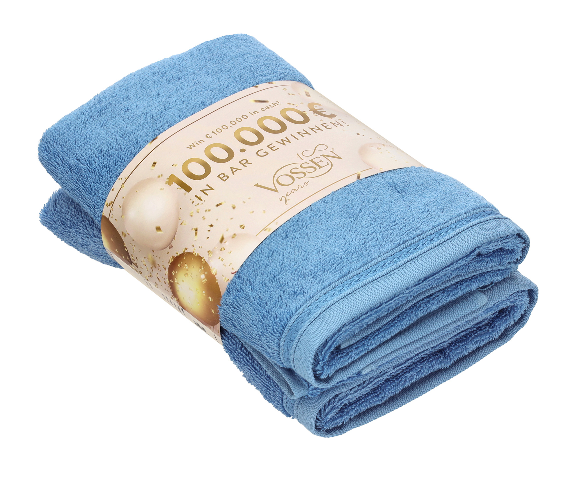 Vossen 2er Set Handtuch Celebration 100 | 4410 steelblue