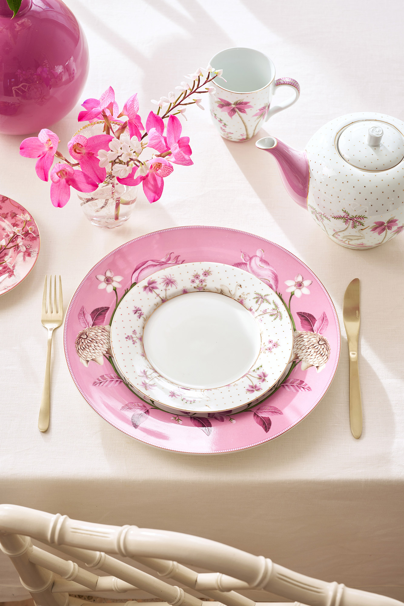 Pip Studio Frühstücksteller Jolie | gold pink