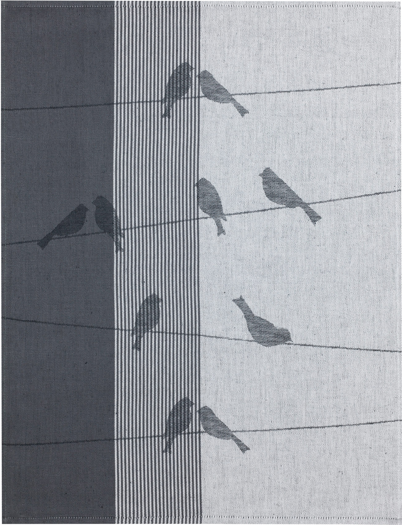 Kracht HL Küchentuch Jacquard ZUGVÖGEL | 17 Anthrazit