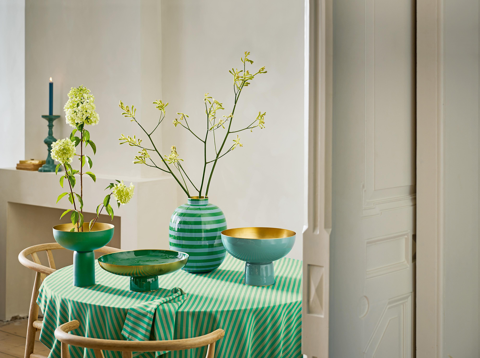 Pip Studio Hohe Schale Home Accessories | Matt Grün
