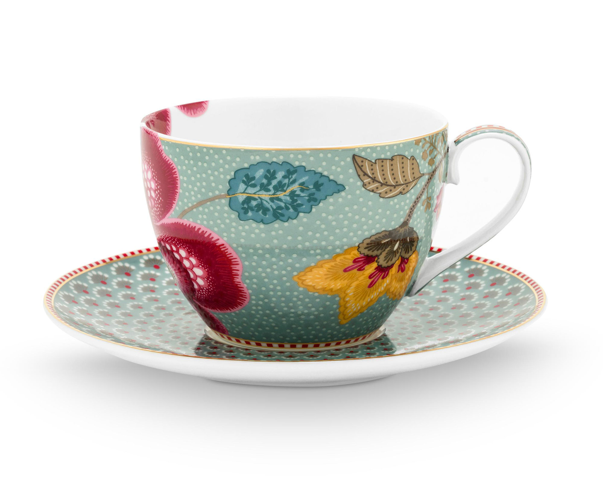 Pip Studio Espressotasse und Untertasse Blooming Tales | Blu