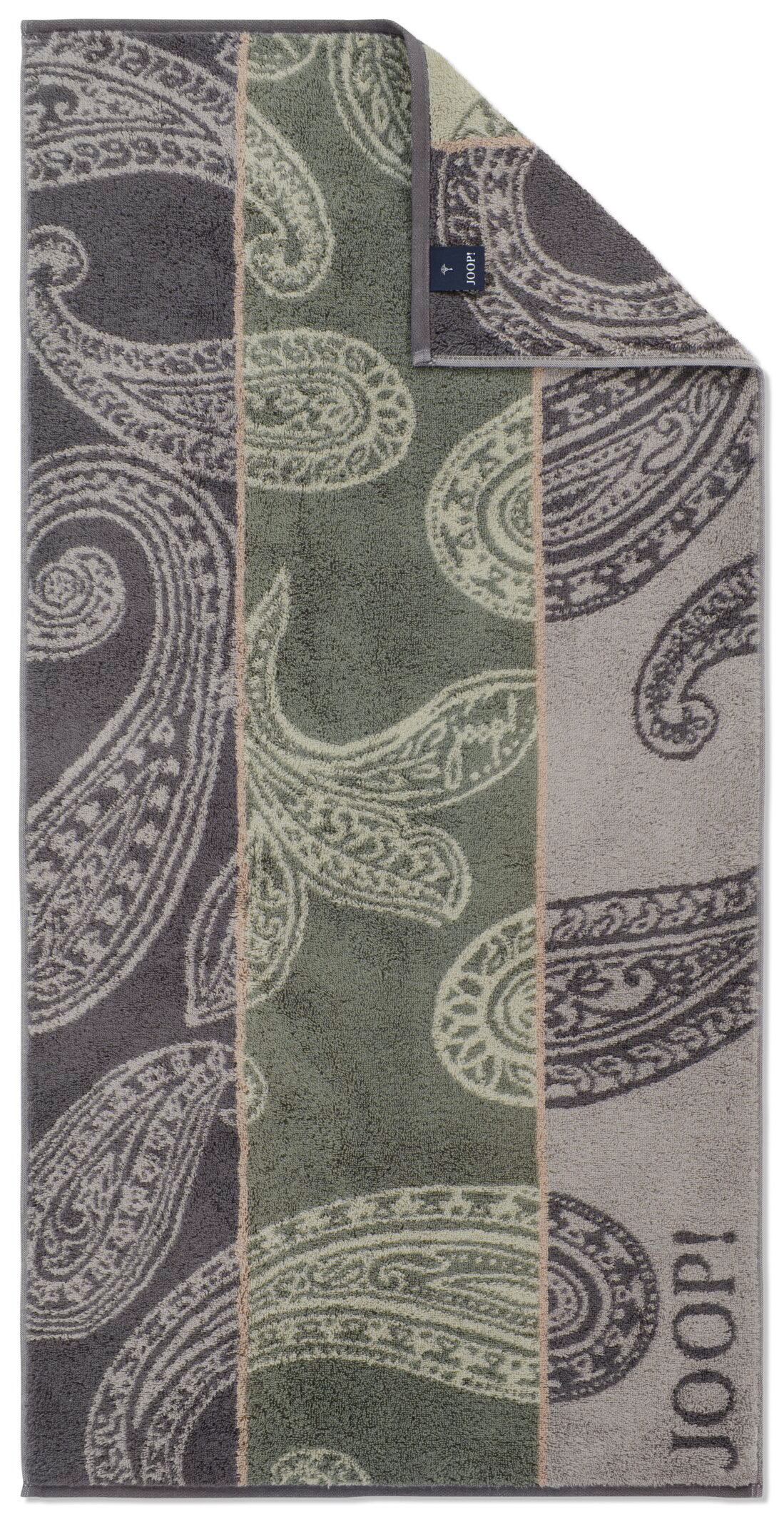 JOOP! Handtuch Contour Paisley 1714 | 47 oliv