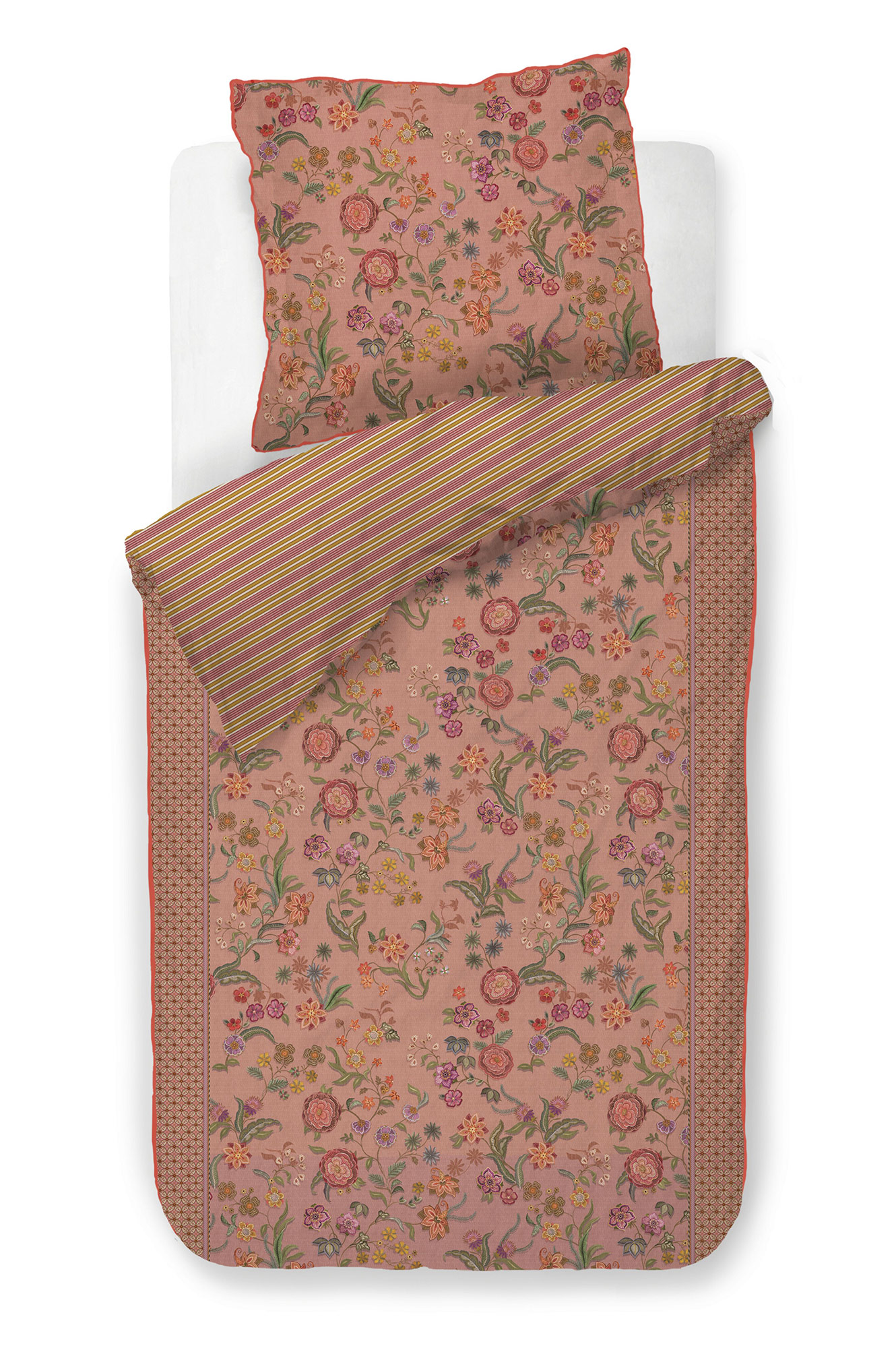 Pip Studio Perkalbettwäsche Coco Flower | Coral