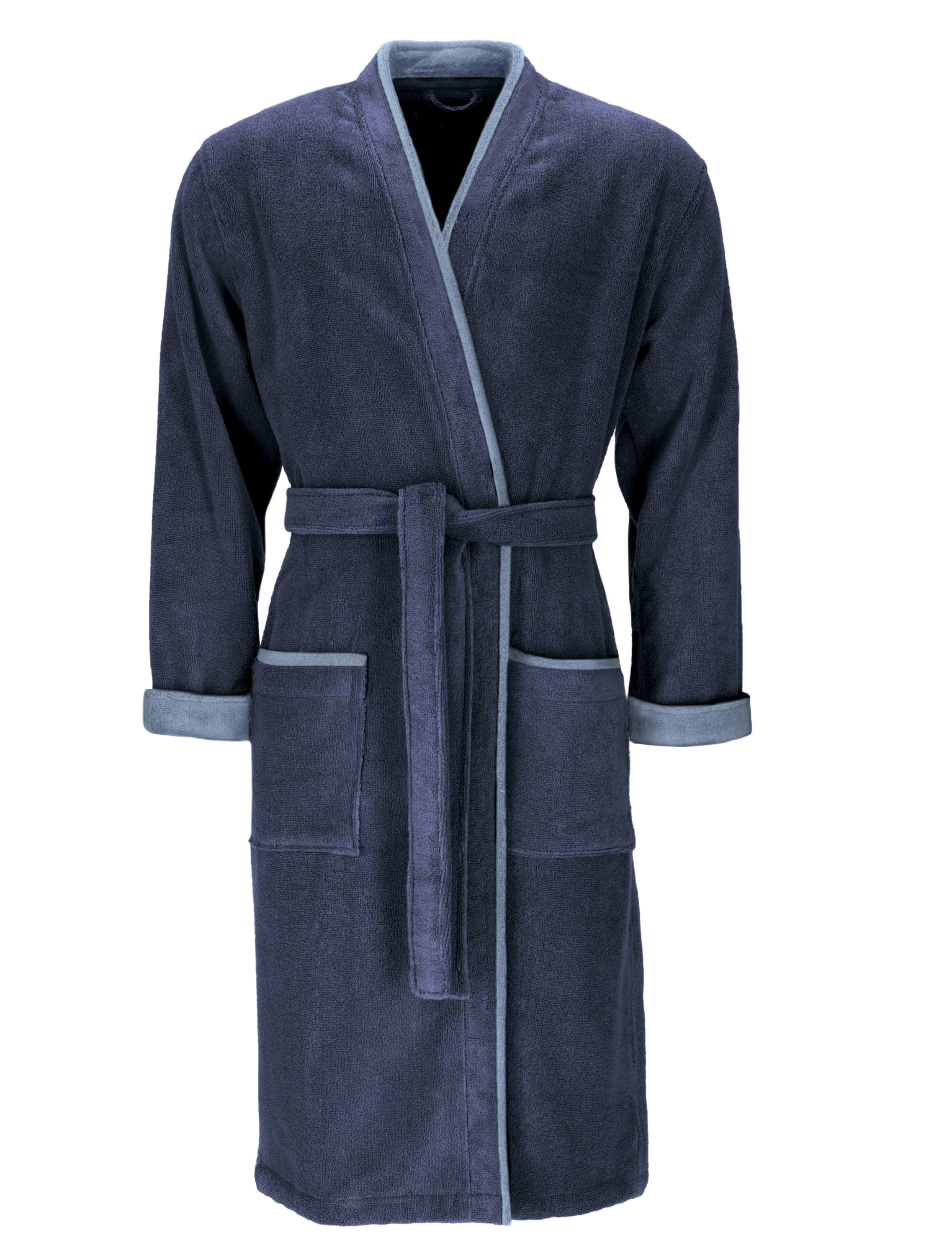 Vossen Herren Bademantel Amadeus | 4880 navy blue