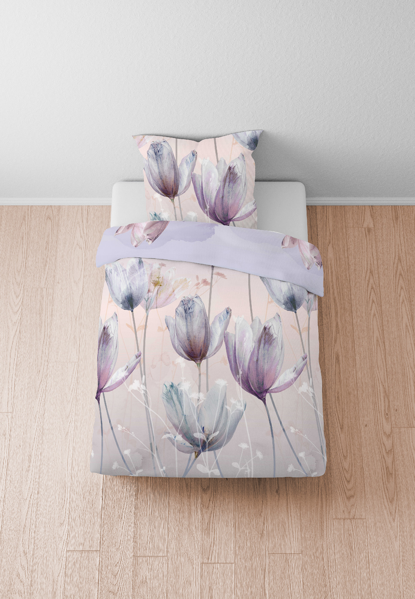 Biberna Satin-Bettwäsche 0614508 | 324 Flieder