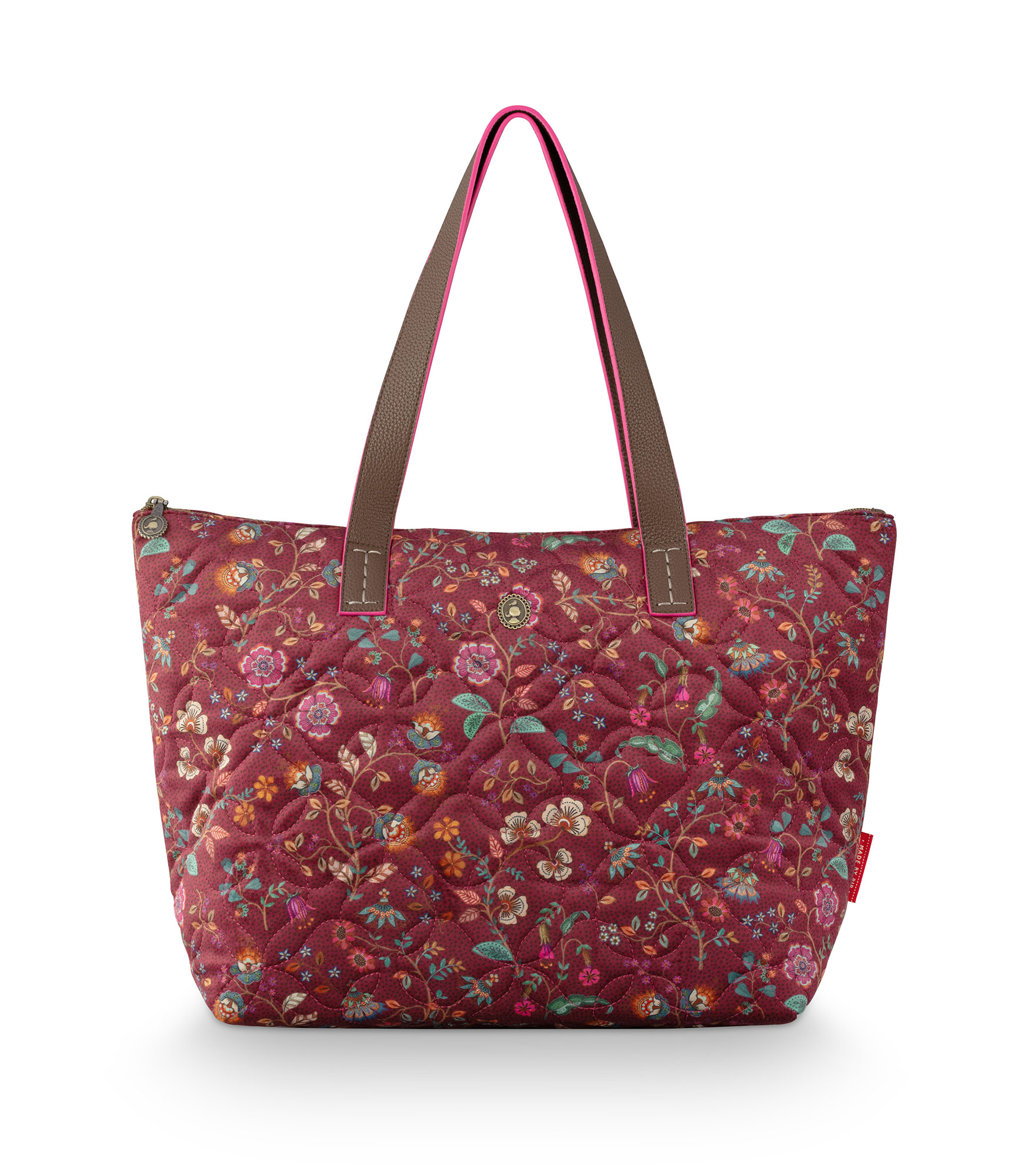 Pip Studio Tragetasche Tilda Flora Bangelore | dark pink