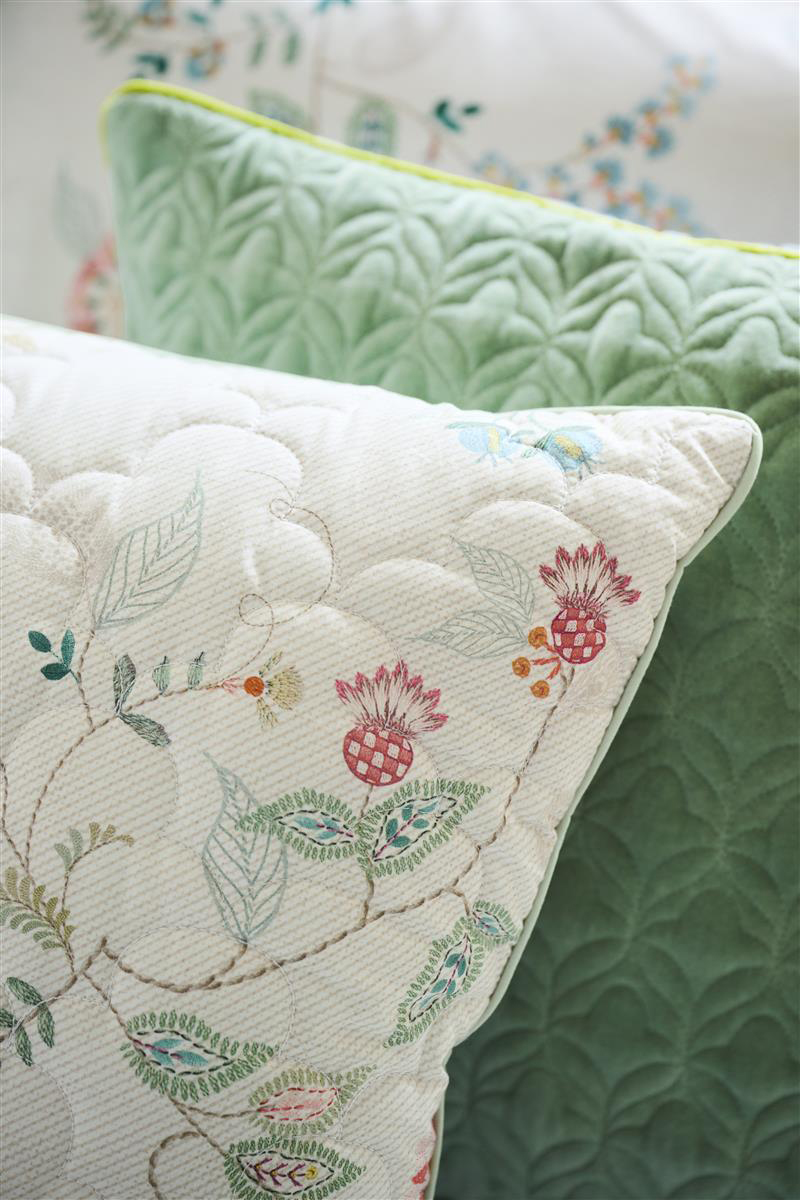 Pip Studio Zierkissen Kili Flower | weiss